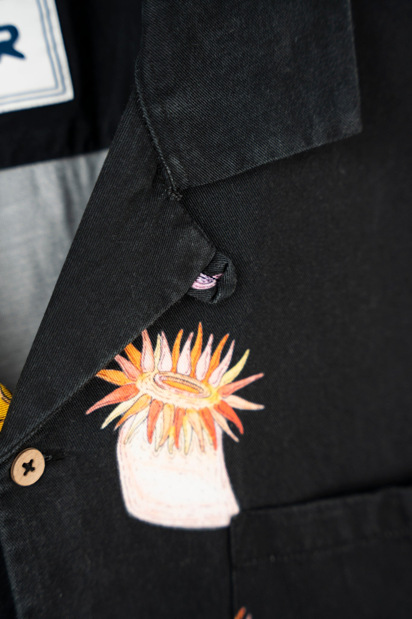 Coral Short Sleeve Shirt - Moonless Night