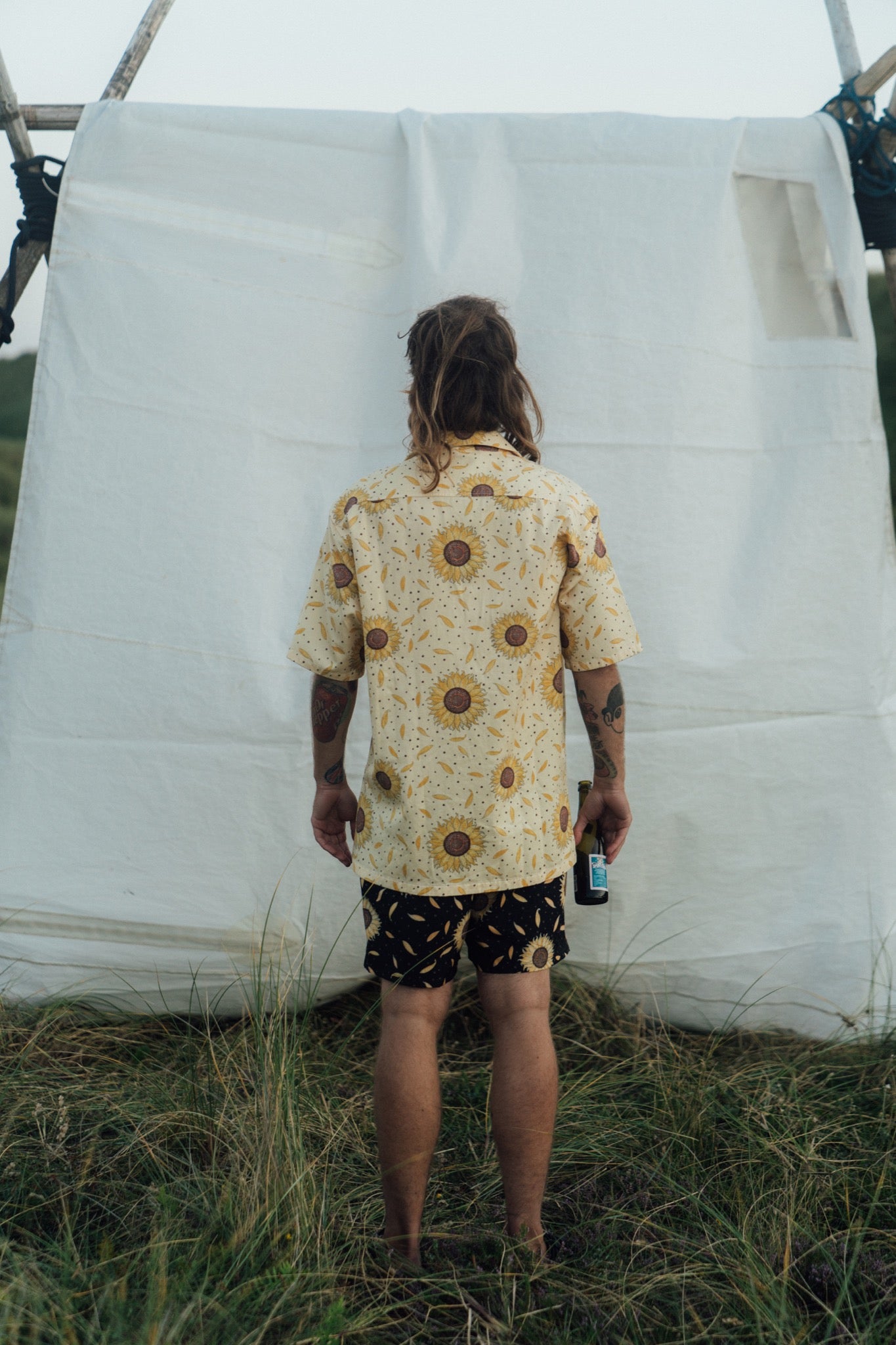 Sunflower Swim Shorts (Moonless Night)