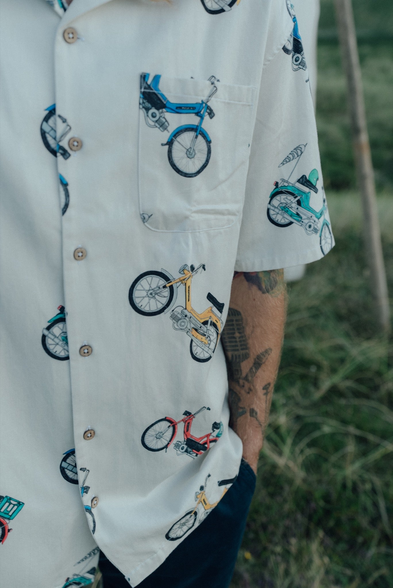 Puch Color Short Sleeve Shirt (Star White)