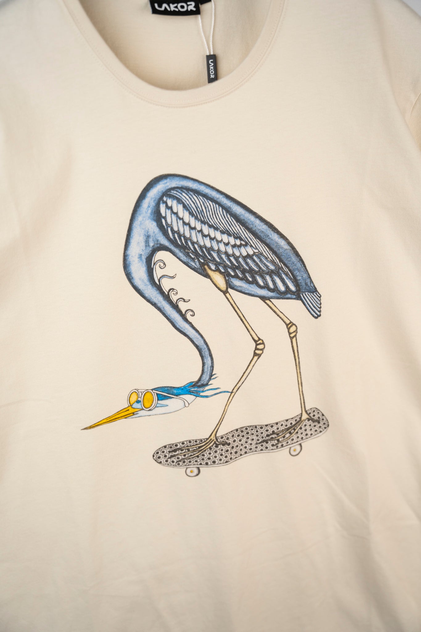 Heron Skate T-shirt (Rainy Day)