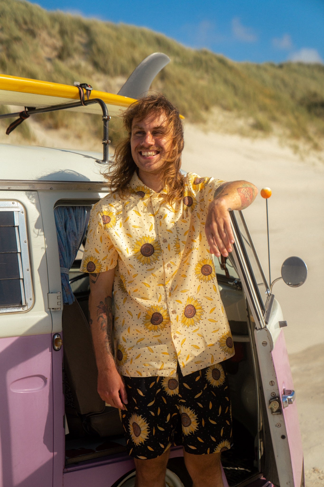 Sunflower Swim Shorts (Moonless Night)
