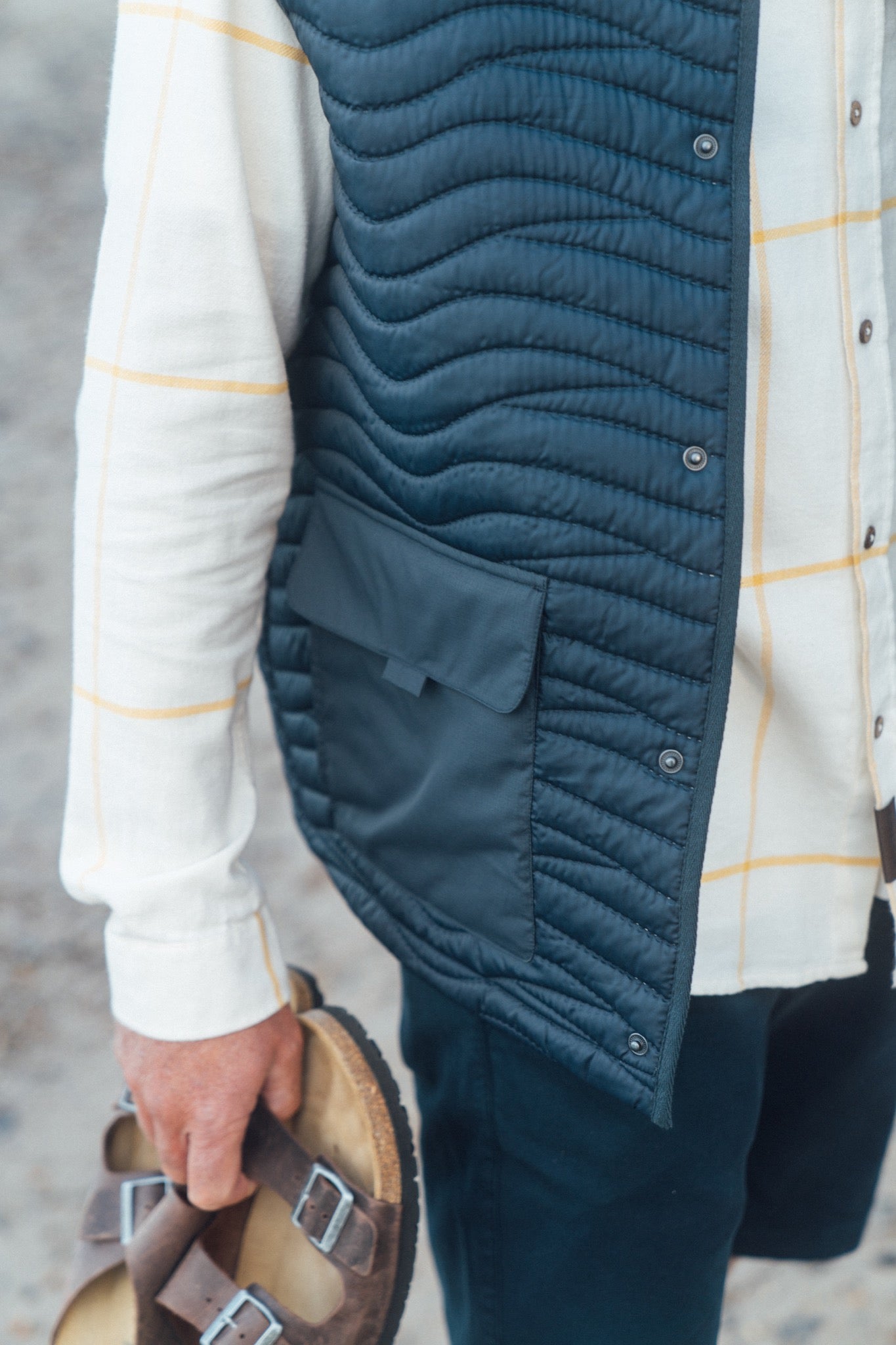 Seaway Quilted Vest (Blueberry)