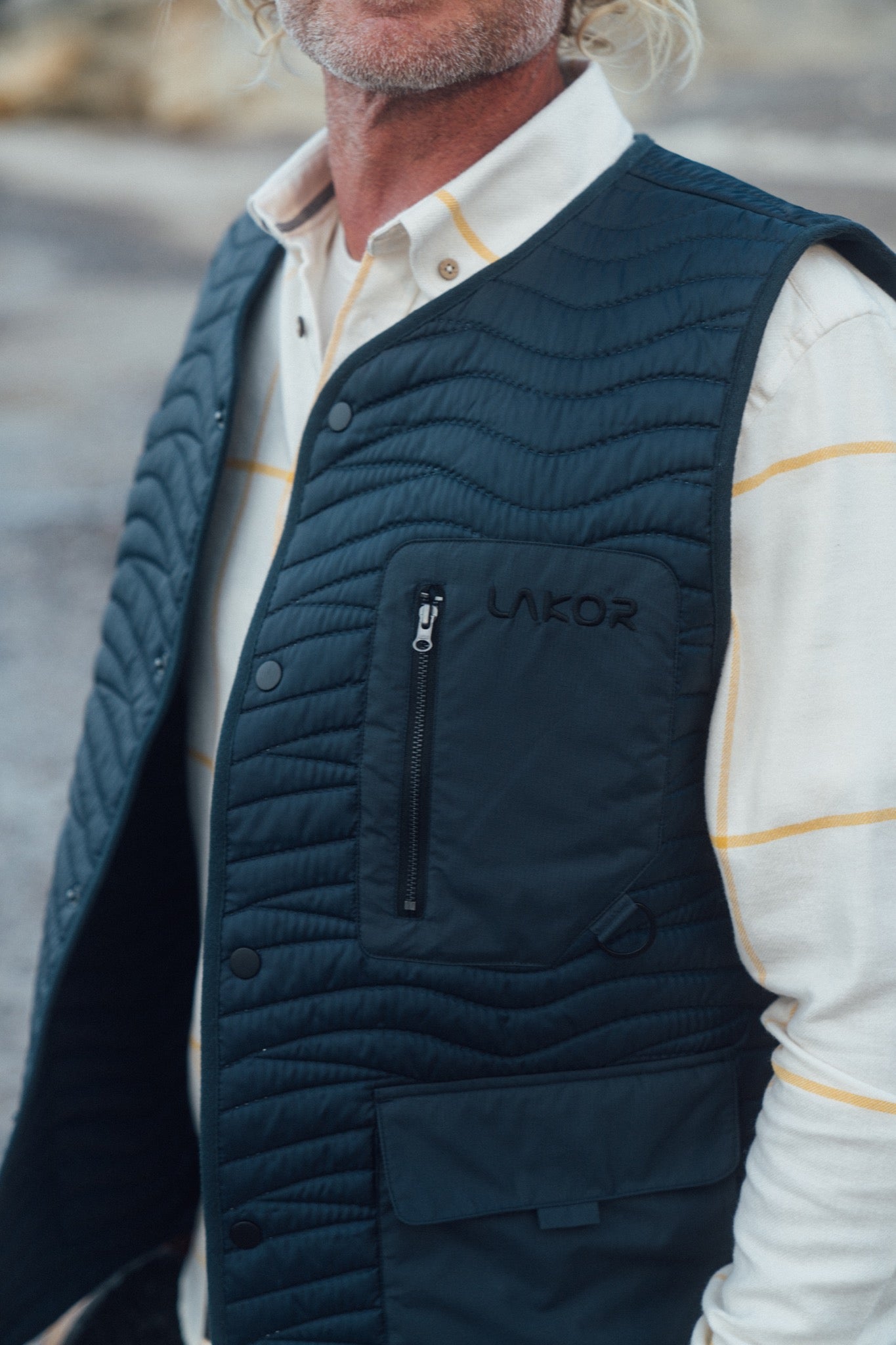 Seaway Quilted Vest (Blueberry)