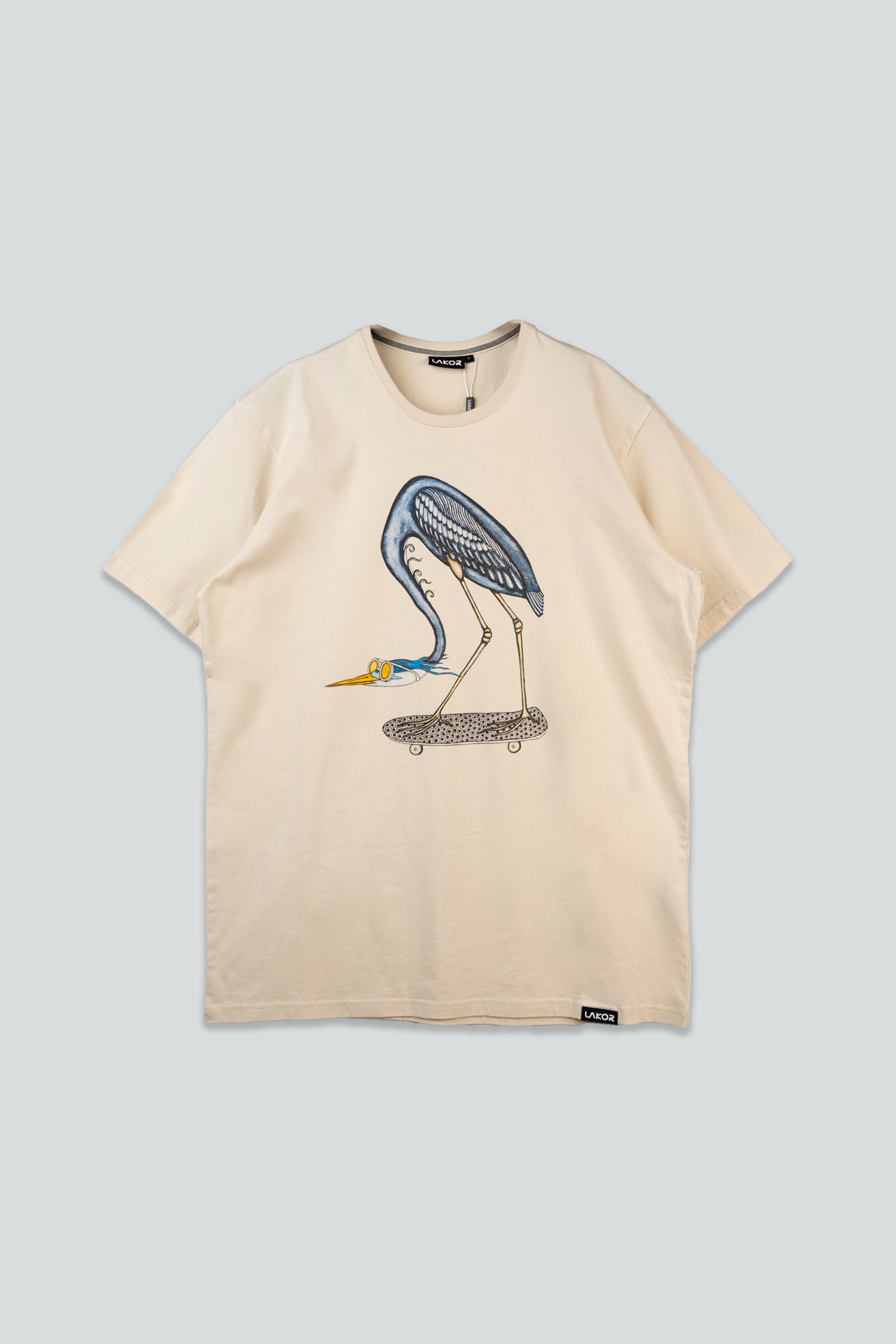 Heron Skate T-shirt (Rainy Day)