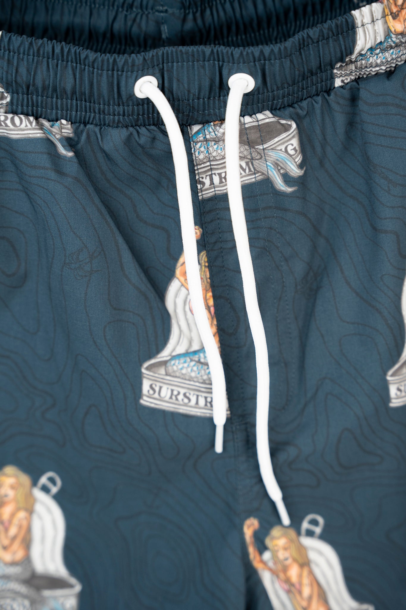 Save The Mermaids Swim Shorts - Blueberry