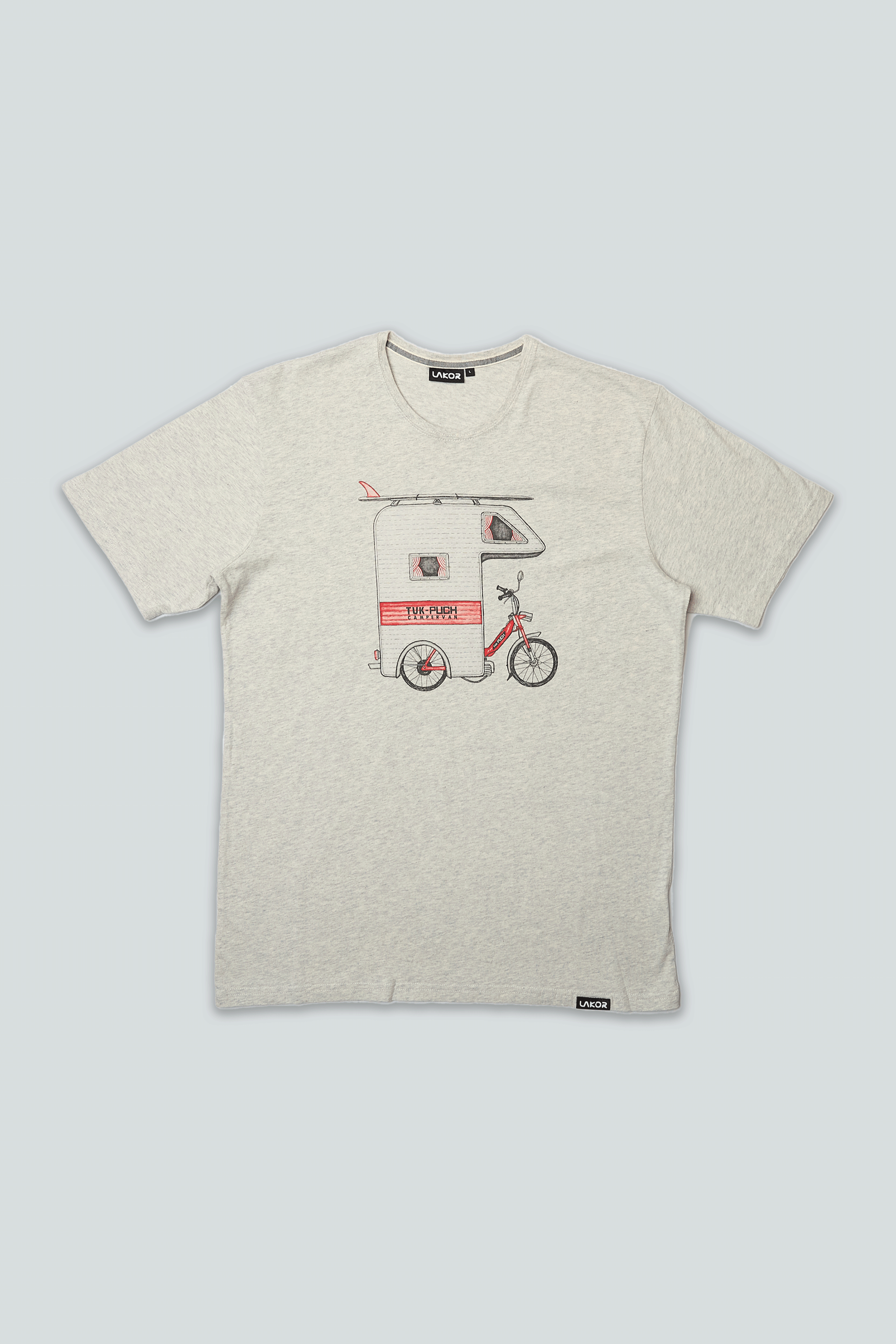 LAKOR Tuk-Puch T-shirt T-Shirt Oatmeal Melange