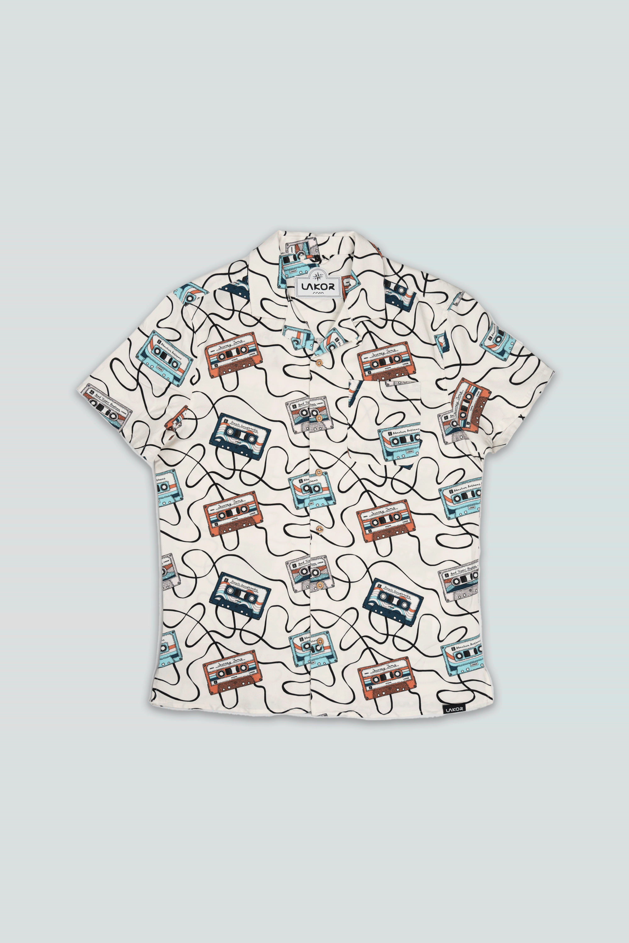 Roadtrip Mixtape Short Sleeve Shirt (Star White)