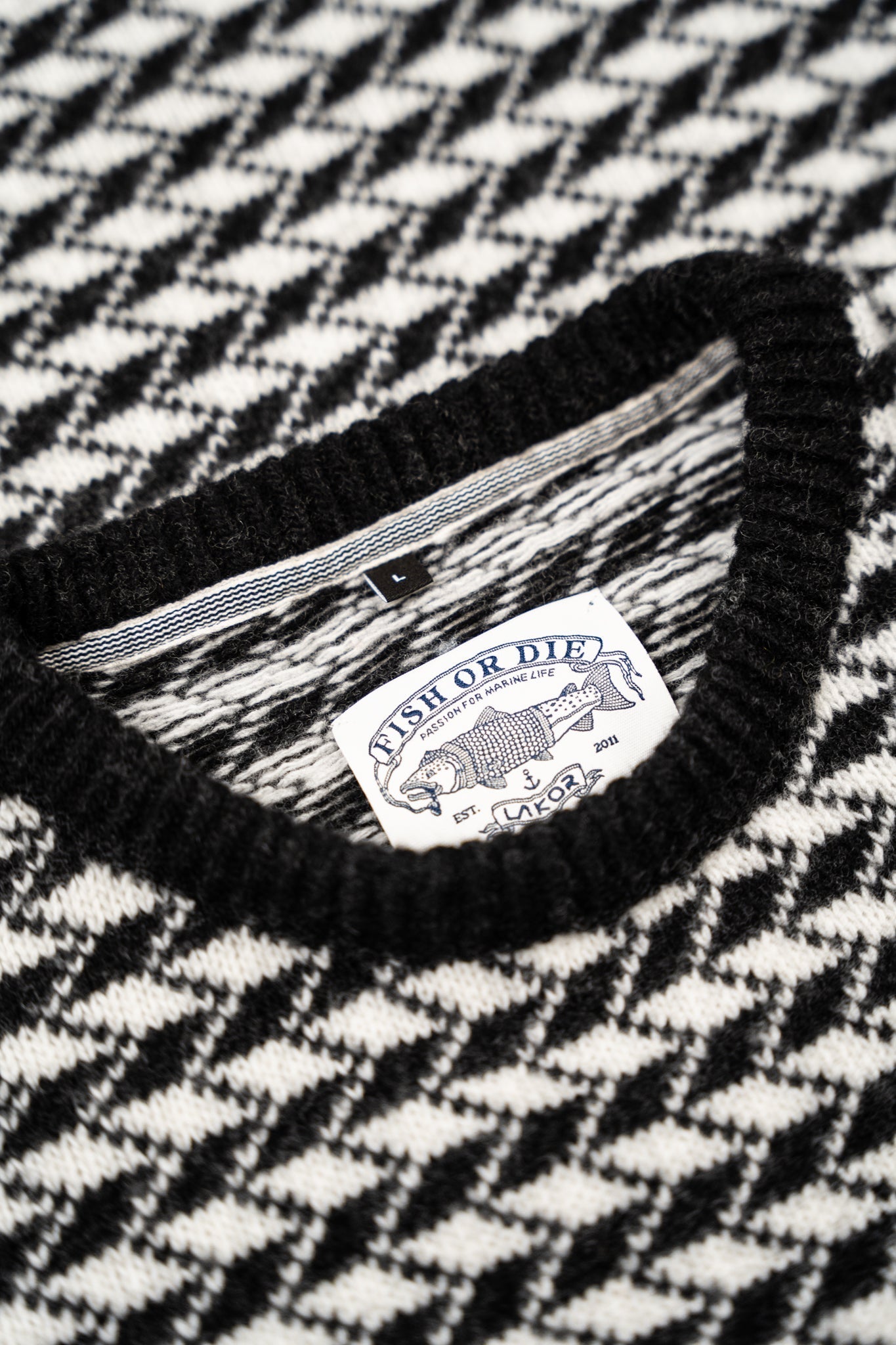 Faroese Fisher Knit (Off White / Black)