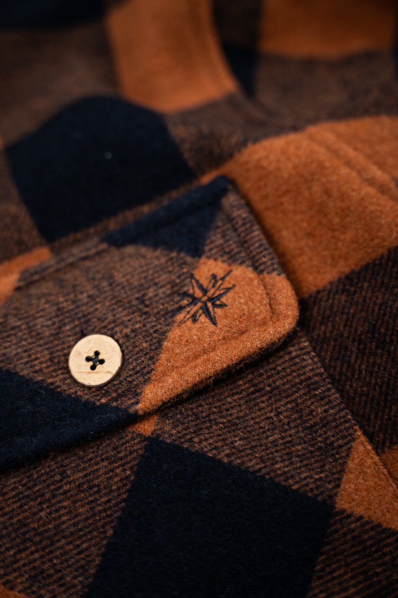 Birler Wool Jacket (Blueberry/Mocha Bisque)