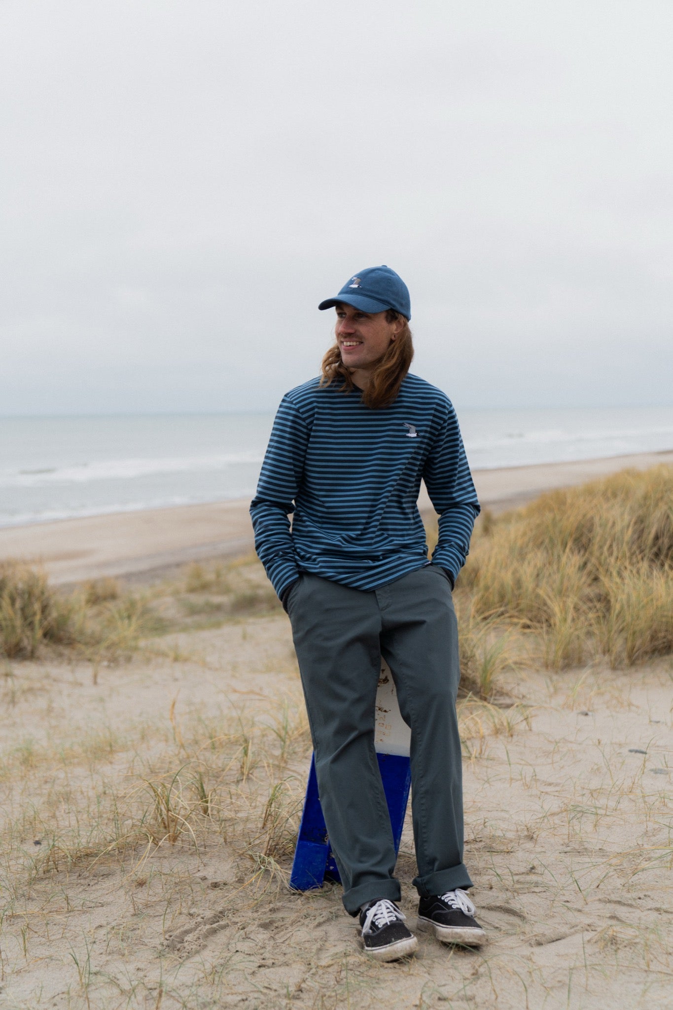 Ahoy! Mini Flying Seagull LS T-shirt - Captains Blue