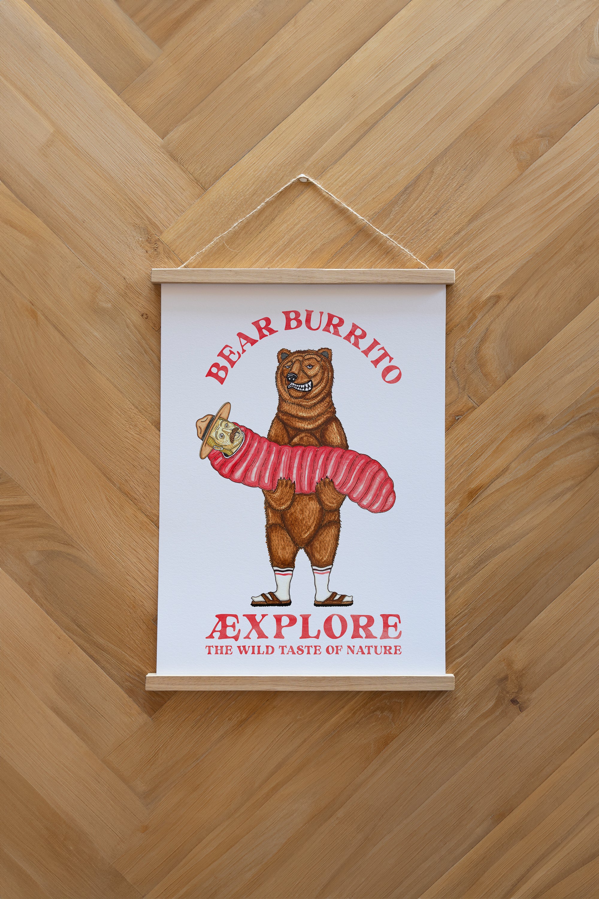 Bear Burrito Plakat