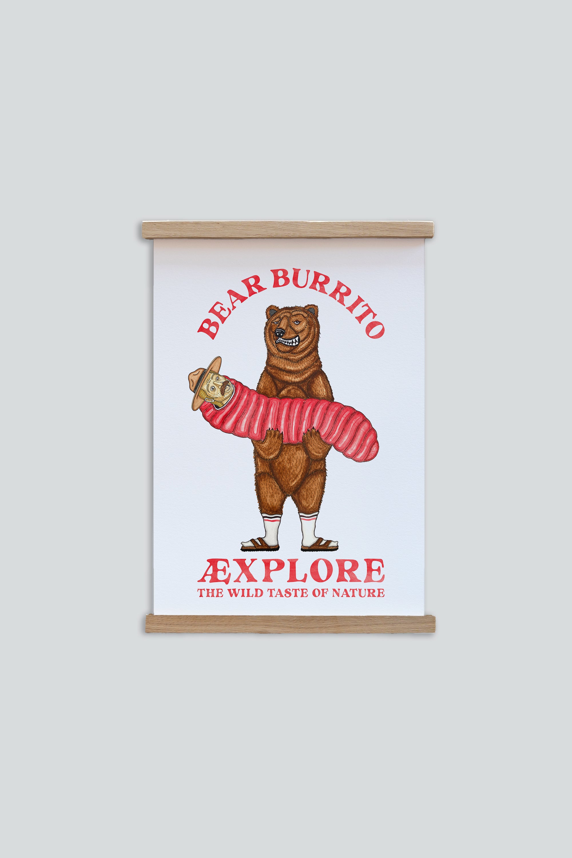 Bear Burrito Plakat