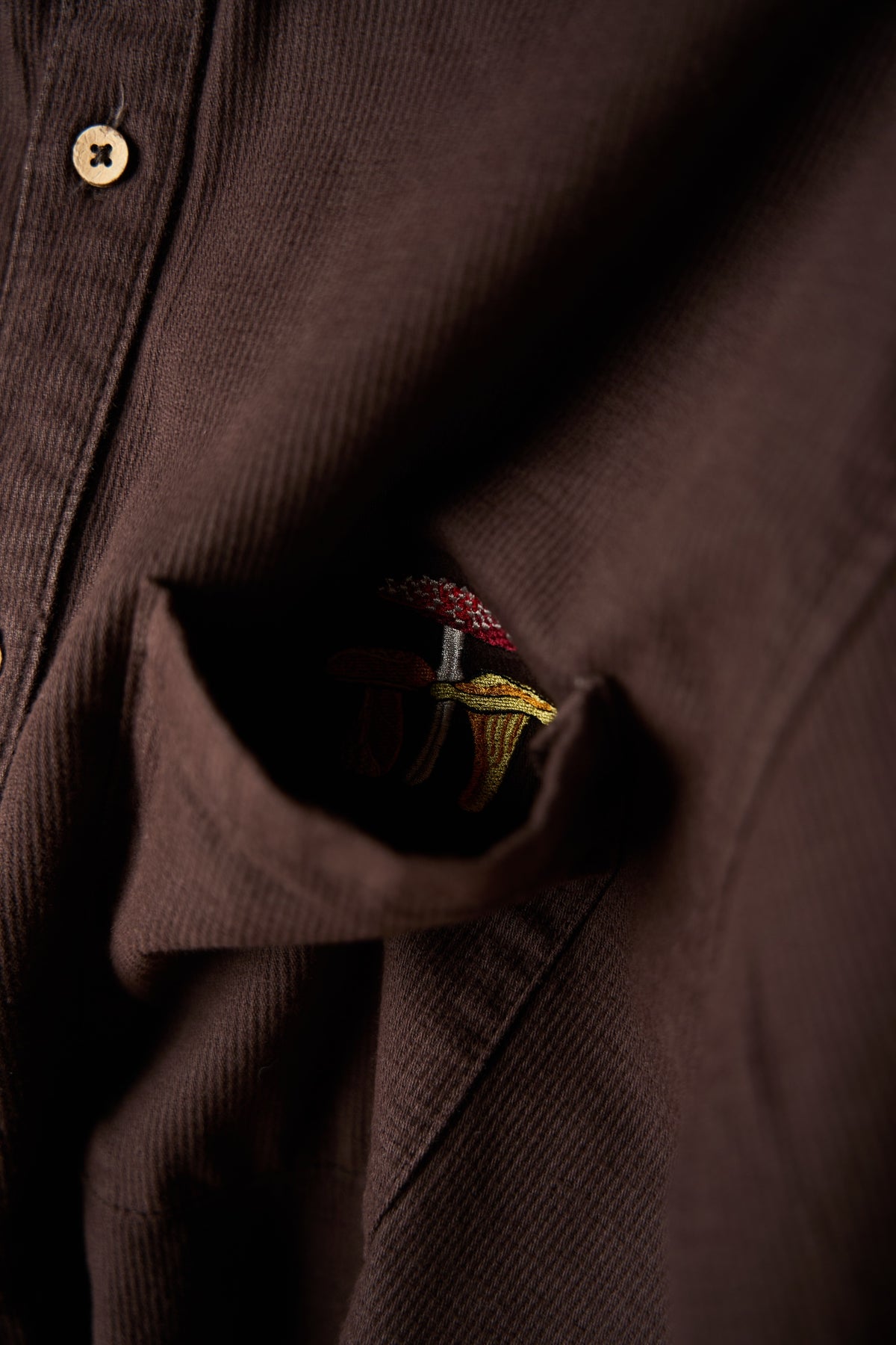 Bedford Courd Shirt - Coffee Bean