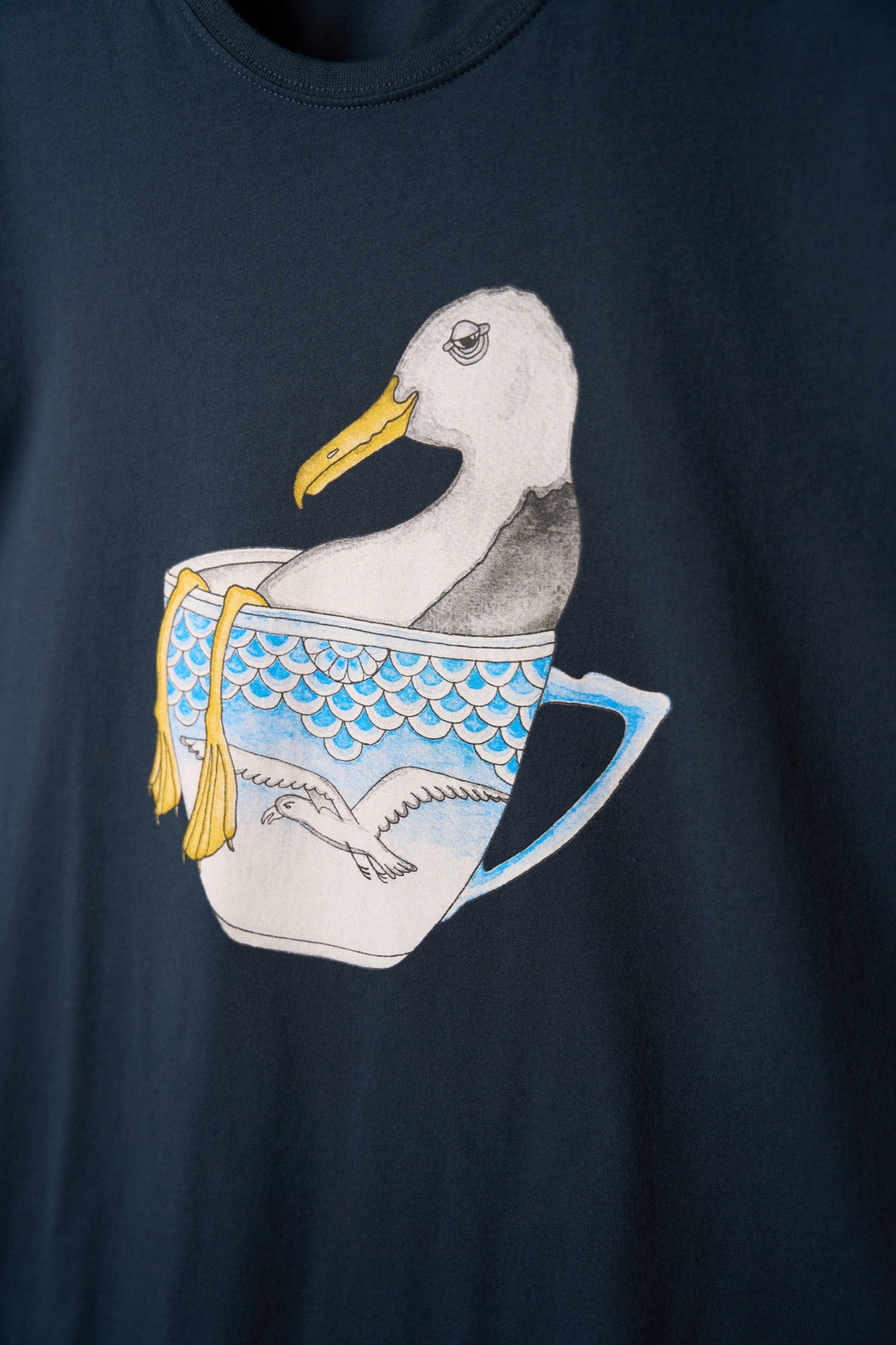 Seagull in a Cup T-shirt (Blueberry)