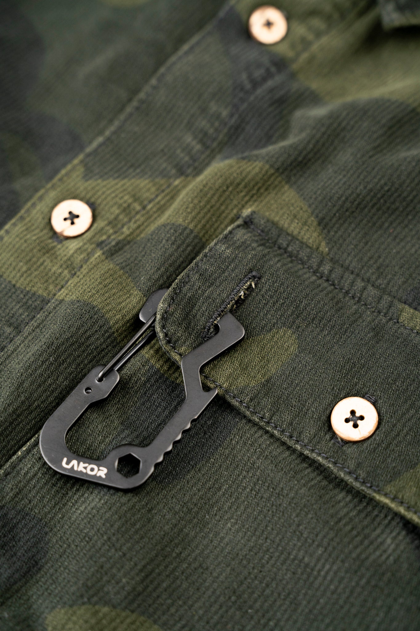 LAKOR Camo Overshirt Overshirt Rosin