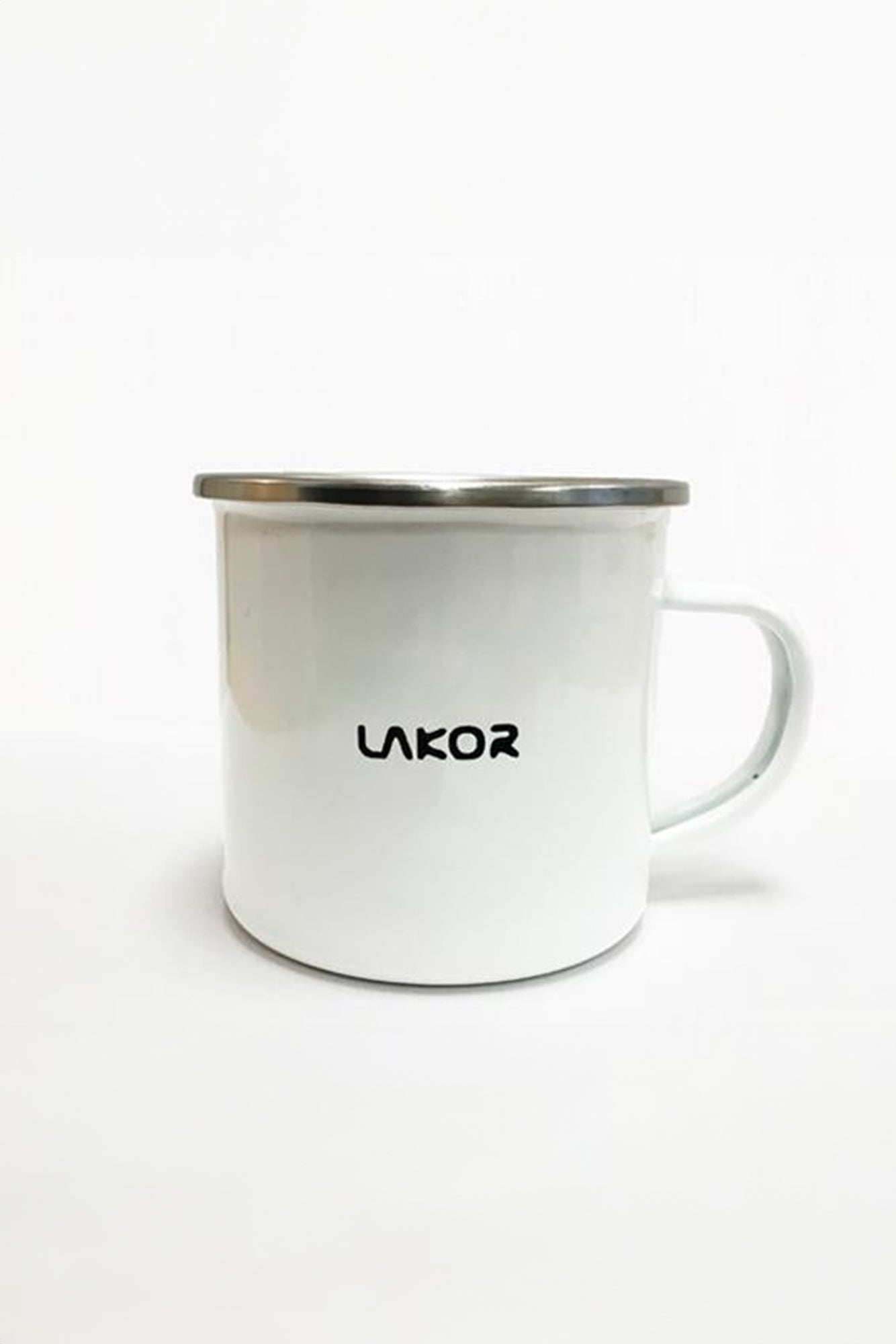Evening Elk Enamel Mug - White