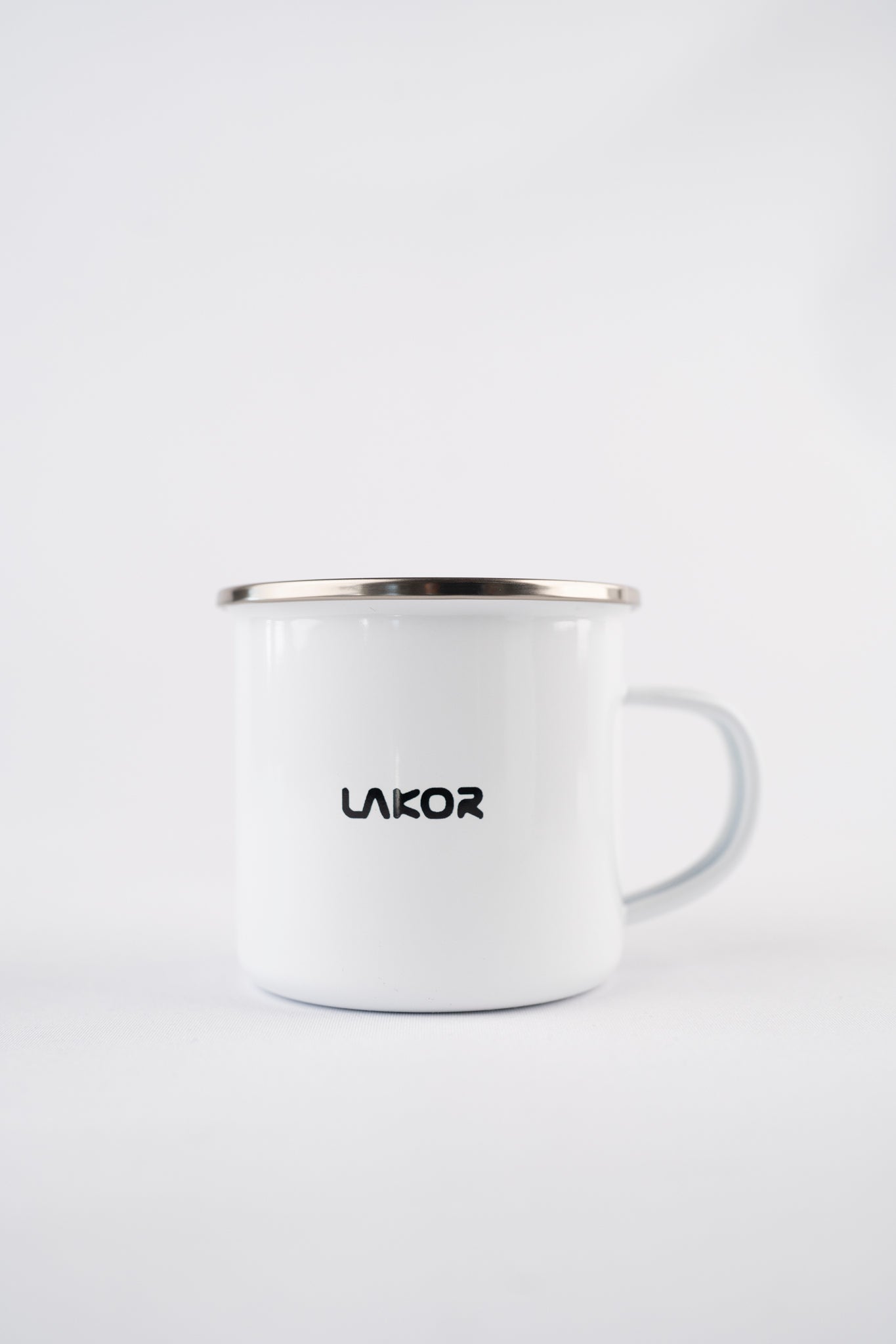 Fly Fish Enamel Mug - White