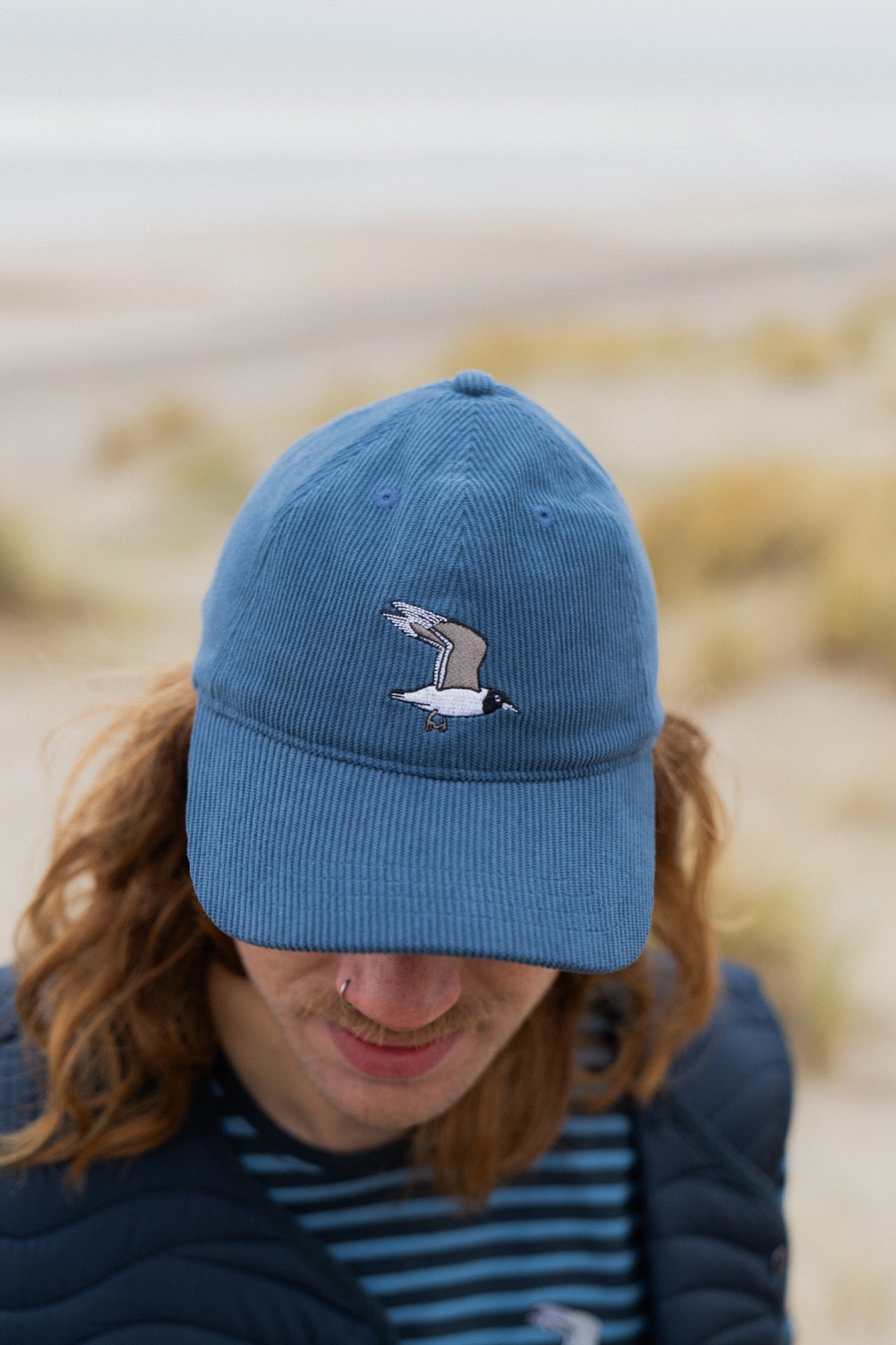 Flying Seagull Courd Cap - Captains Blue