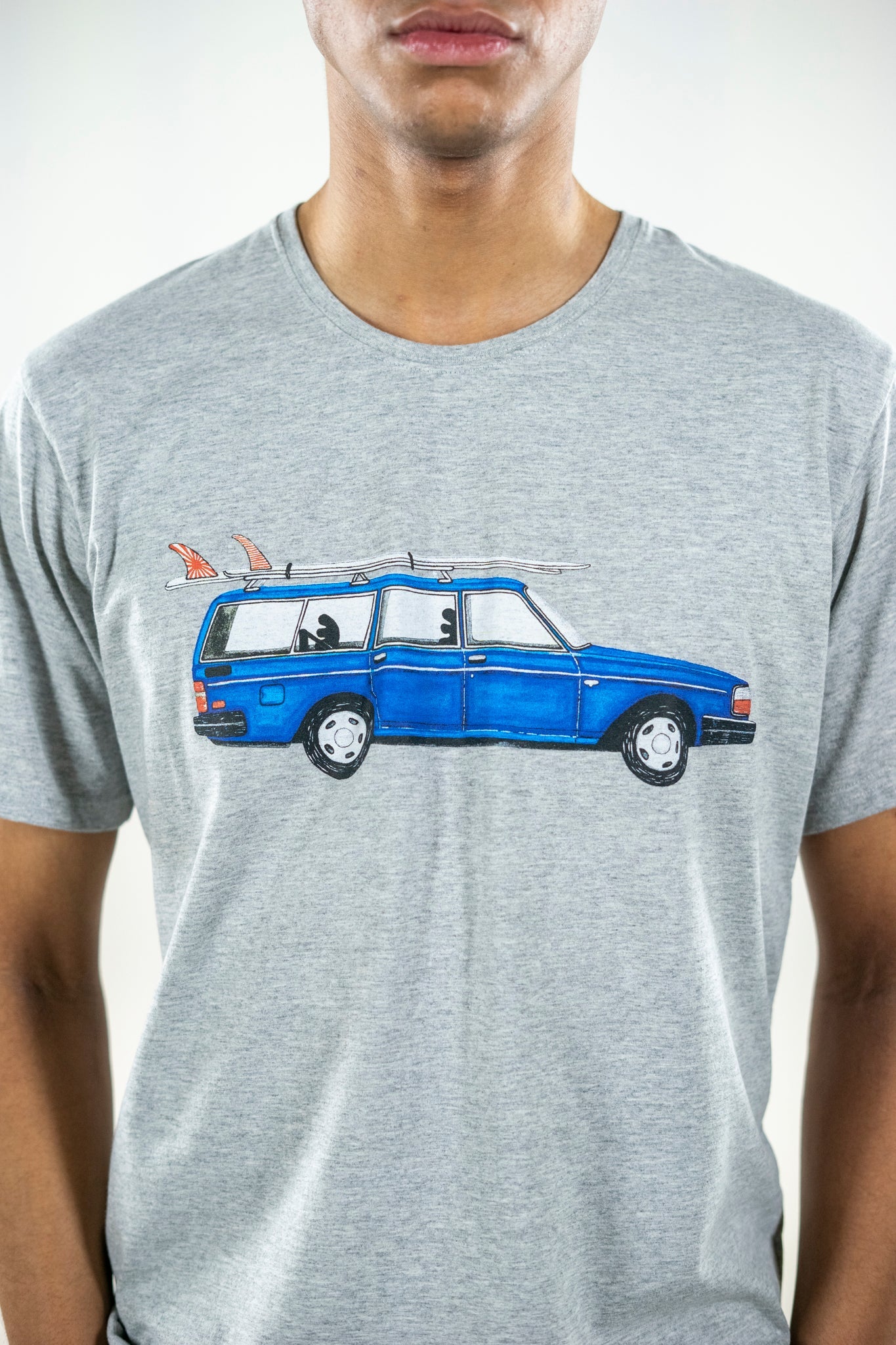 LAKOR Getaway Car T-shirt T-Shirt Light Grey Melange