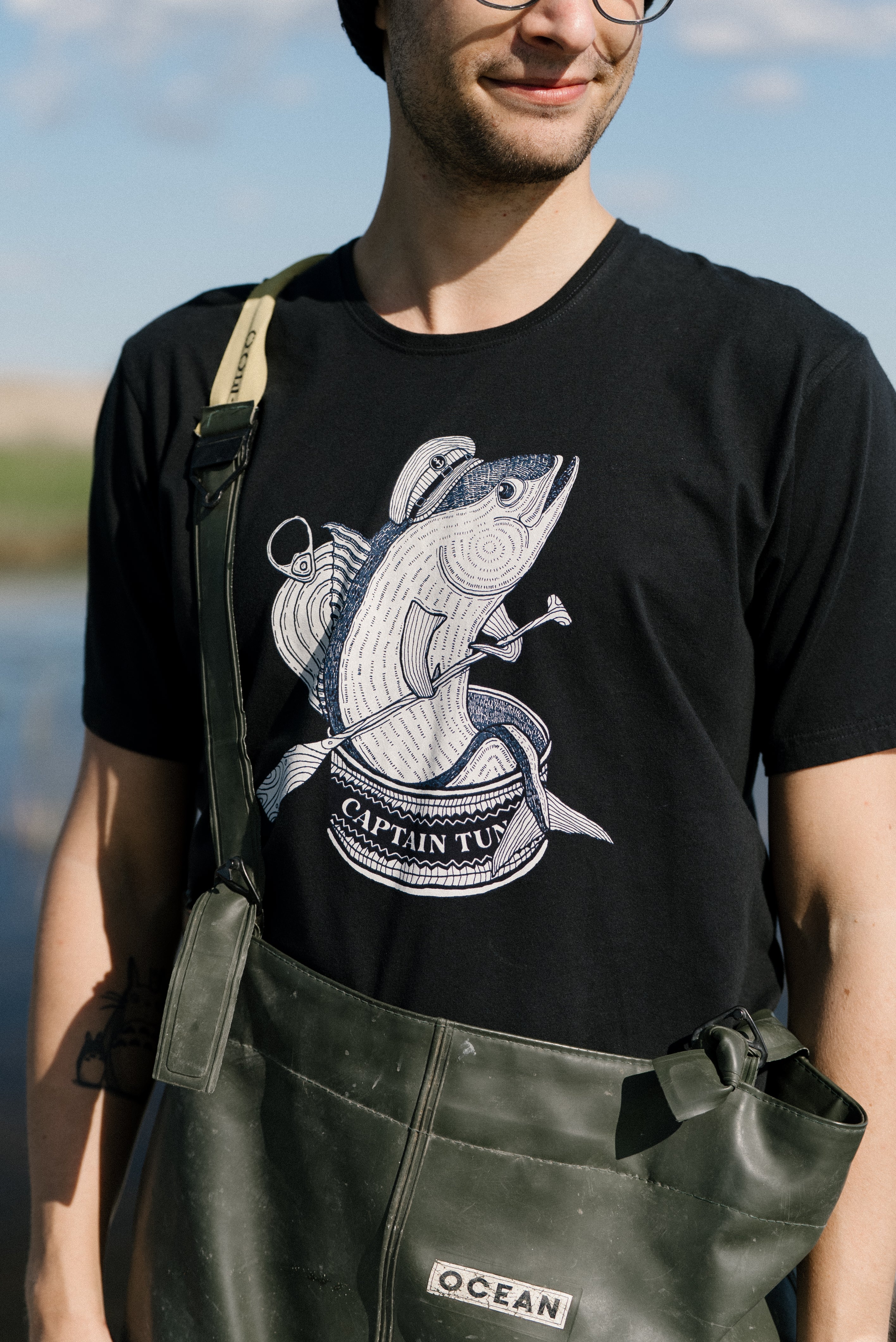 Captain Tuna T-shirt (Moonless Night)