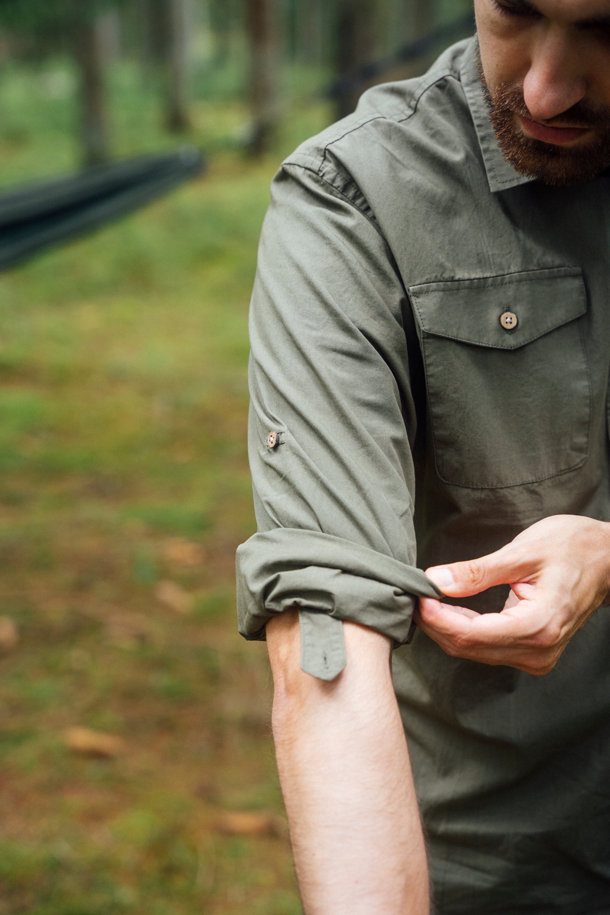 LAKOR Klein Shirt Shirt Deep Lichen Green