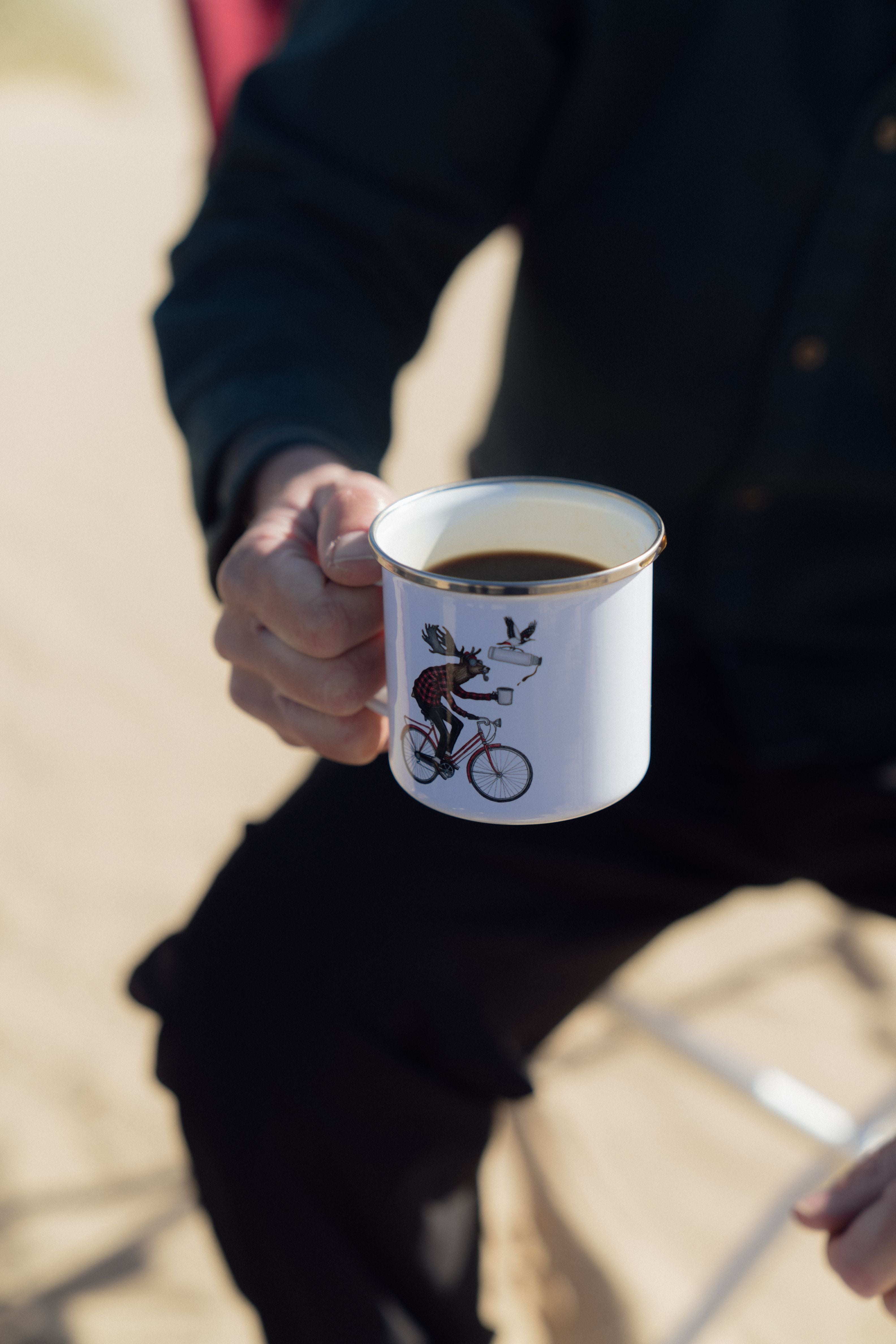 Off To Work Emaljekrus