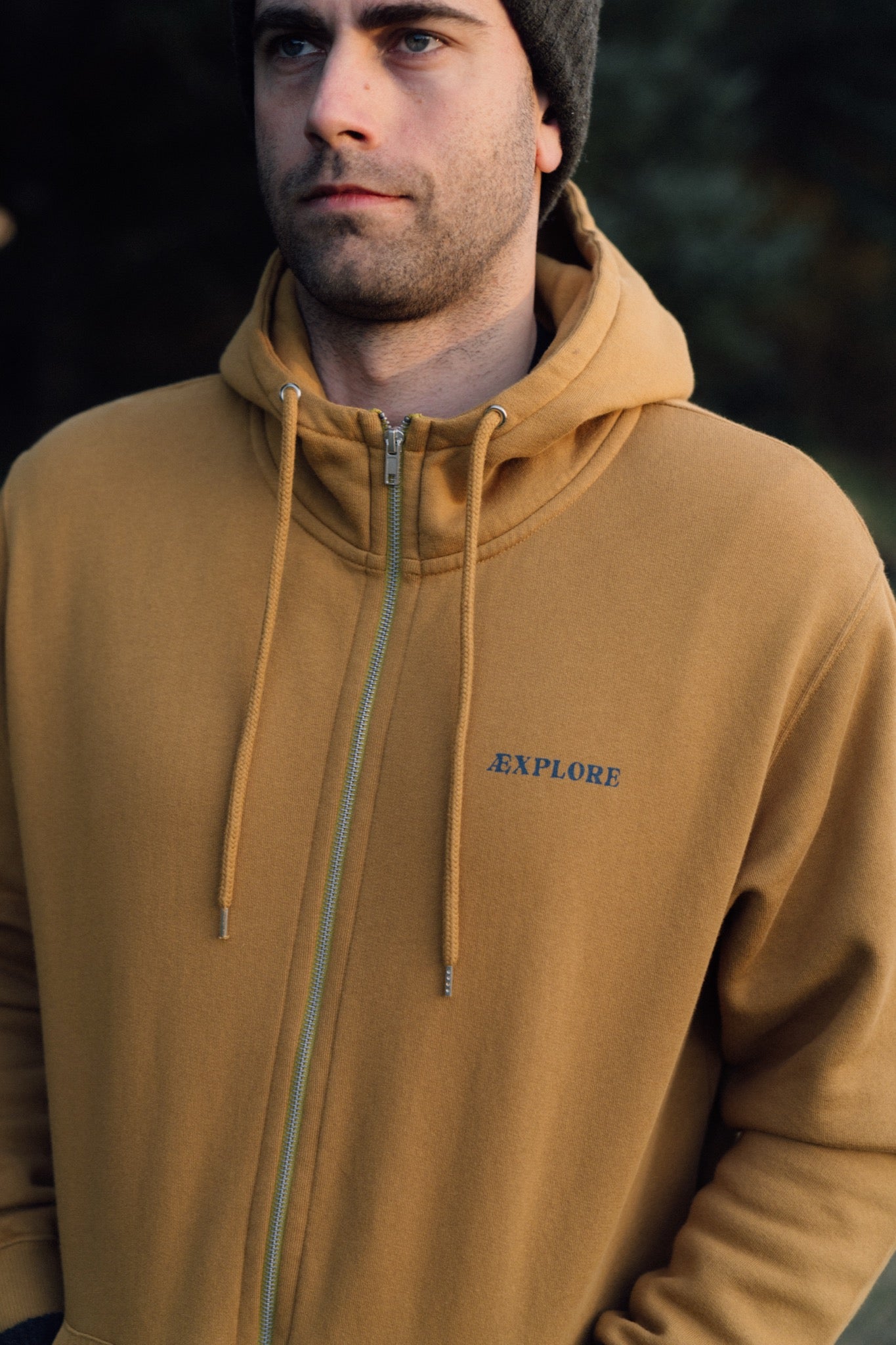 Out There Zip Hoodie (Wood Thrush)