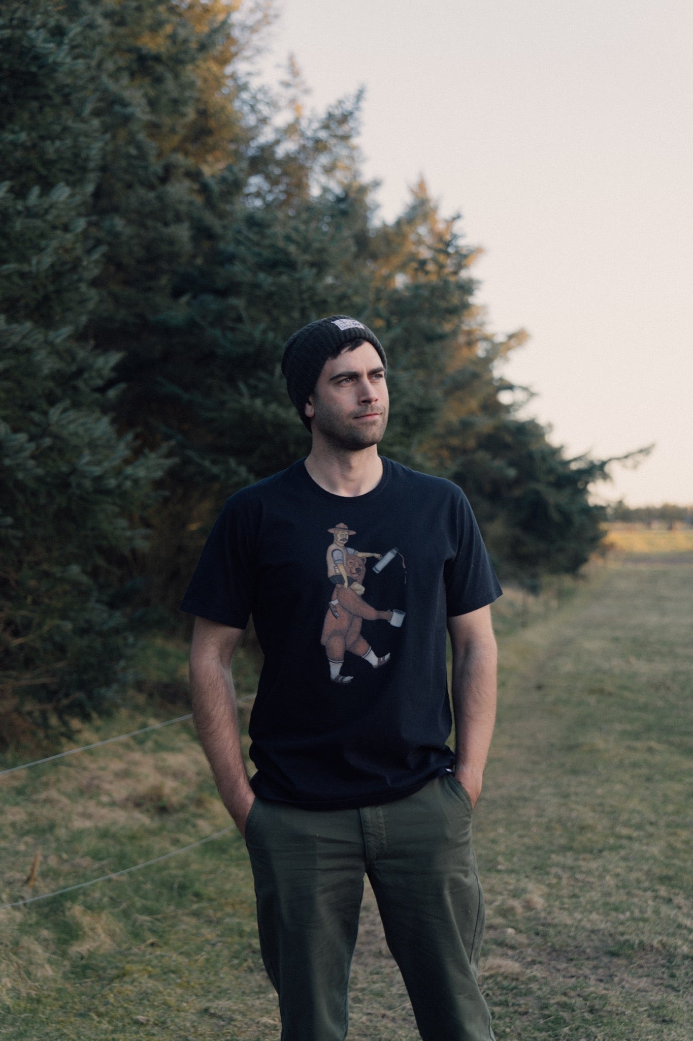 Nordic Über T-shirt (Moonless Night)