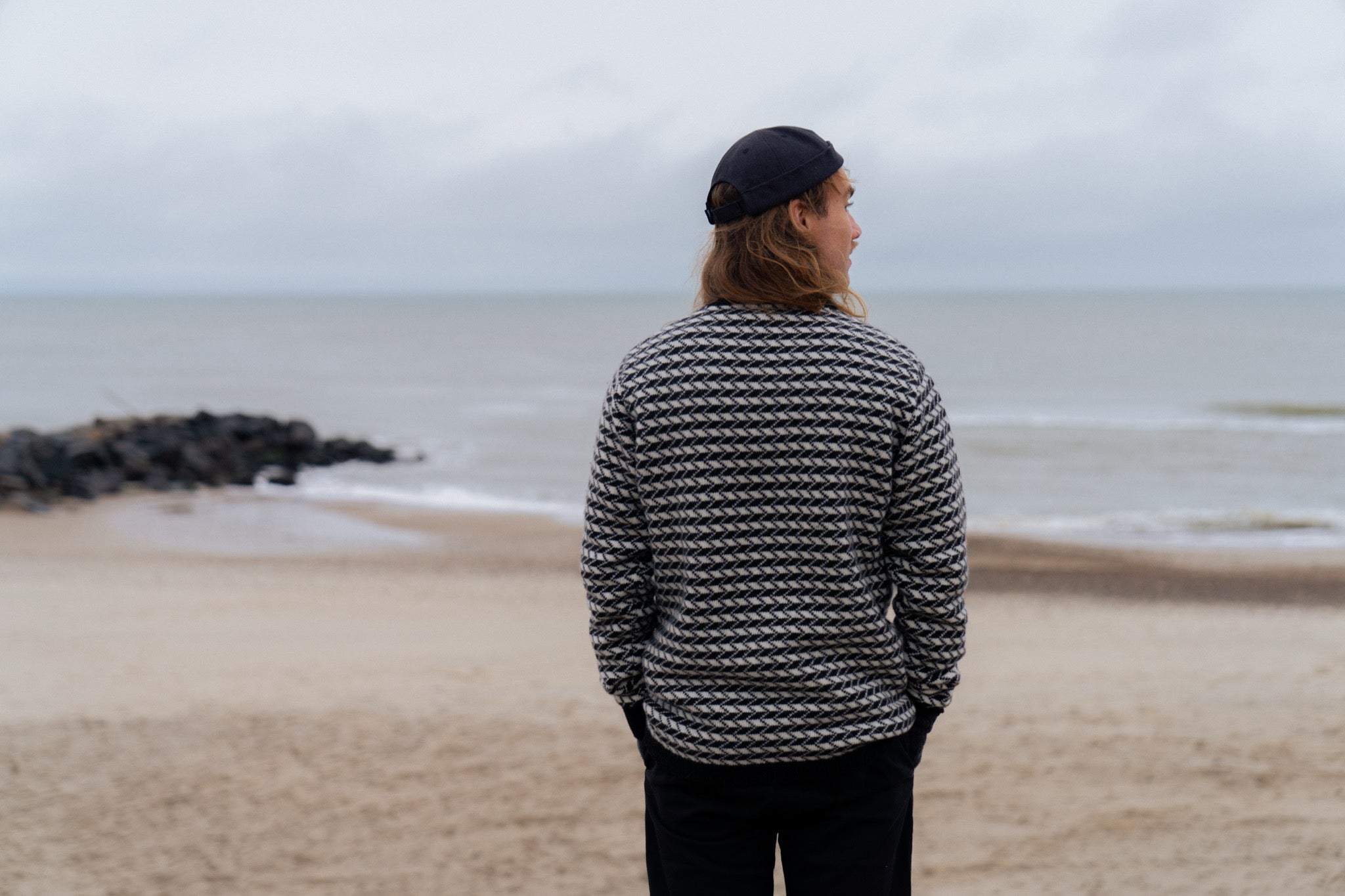 Faroese Fisher Knit (Off White / Black)