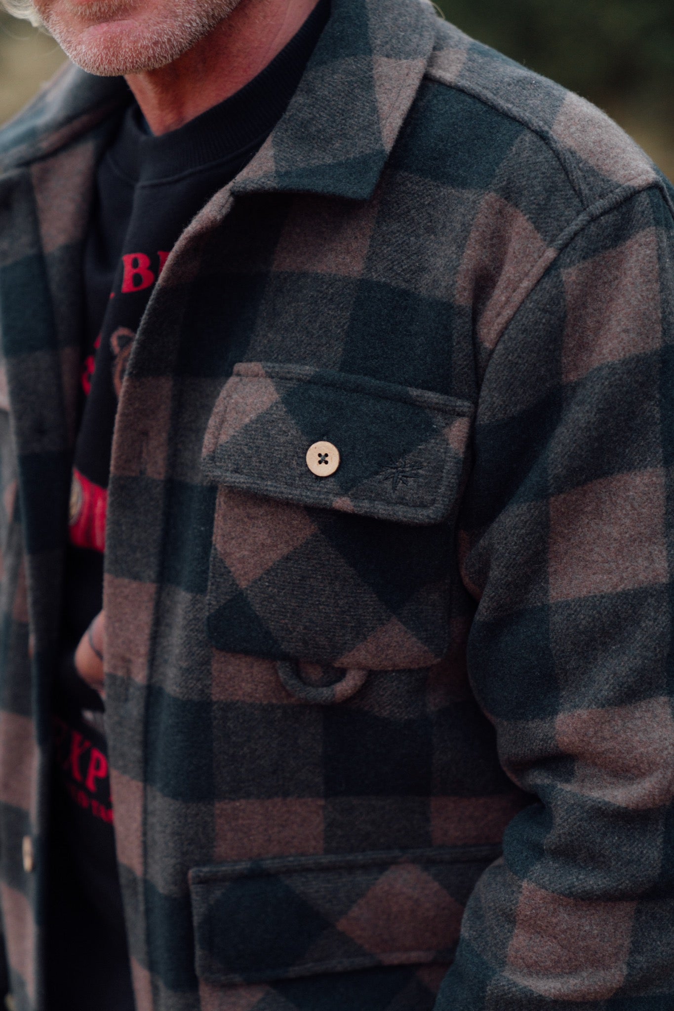 Birler Wool Jacket (Morel/Green Gables)