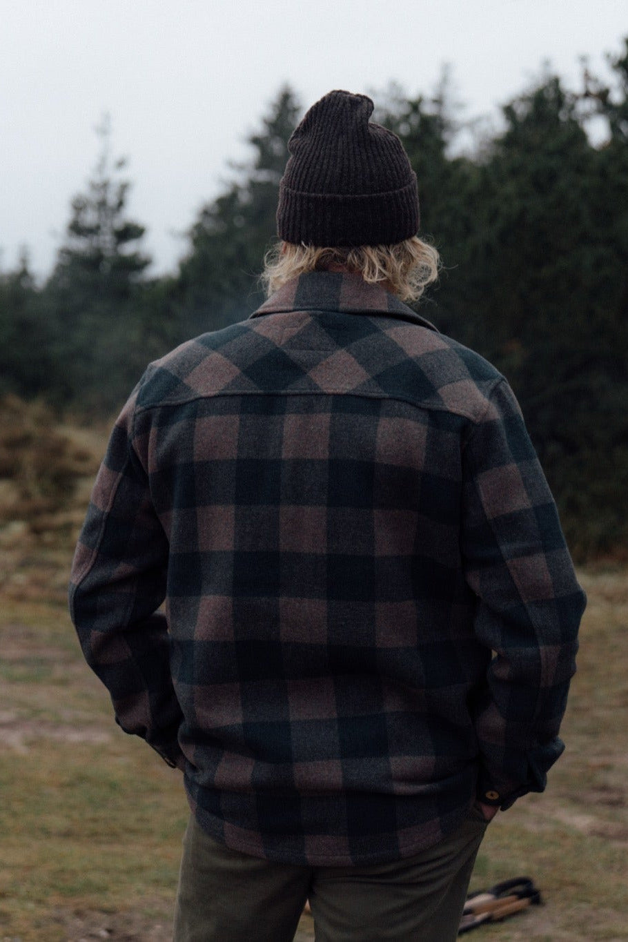 Birler Wool Jacket (Morel/Green Gables)