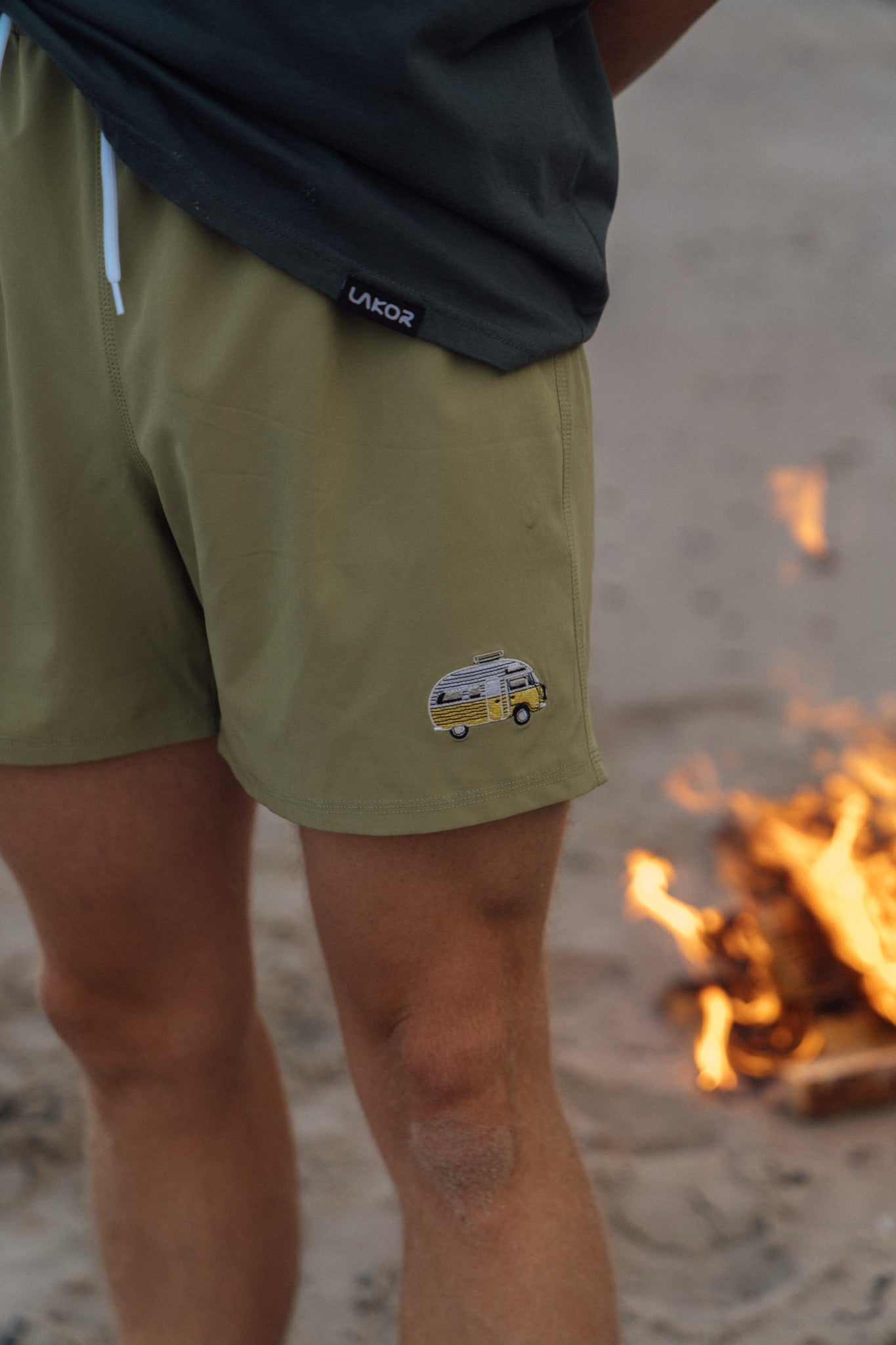 Sun Camper Swim Shorts (Mosstone)