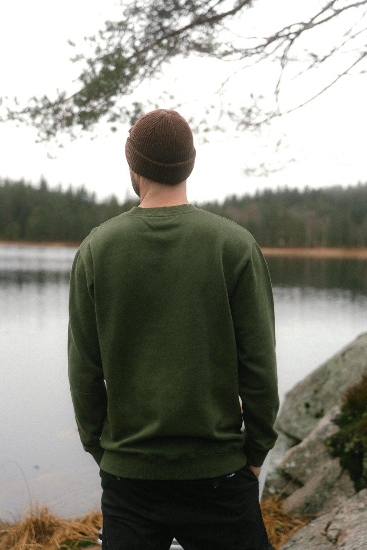 LAKOR Lazy Lumber Crewneck Sweatshirt Riffle Green