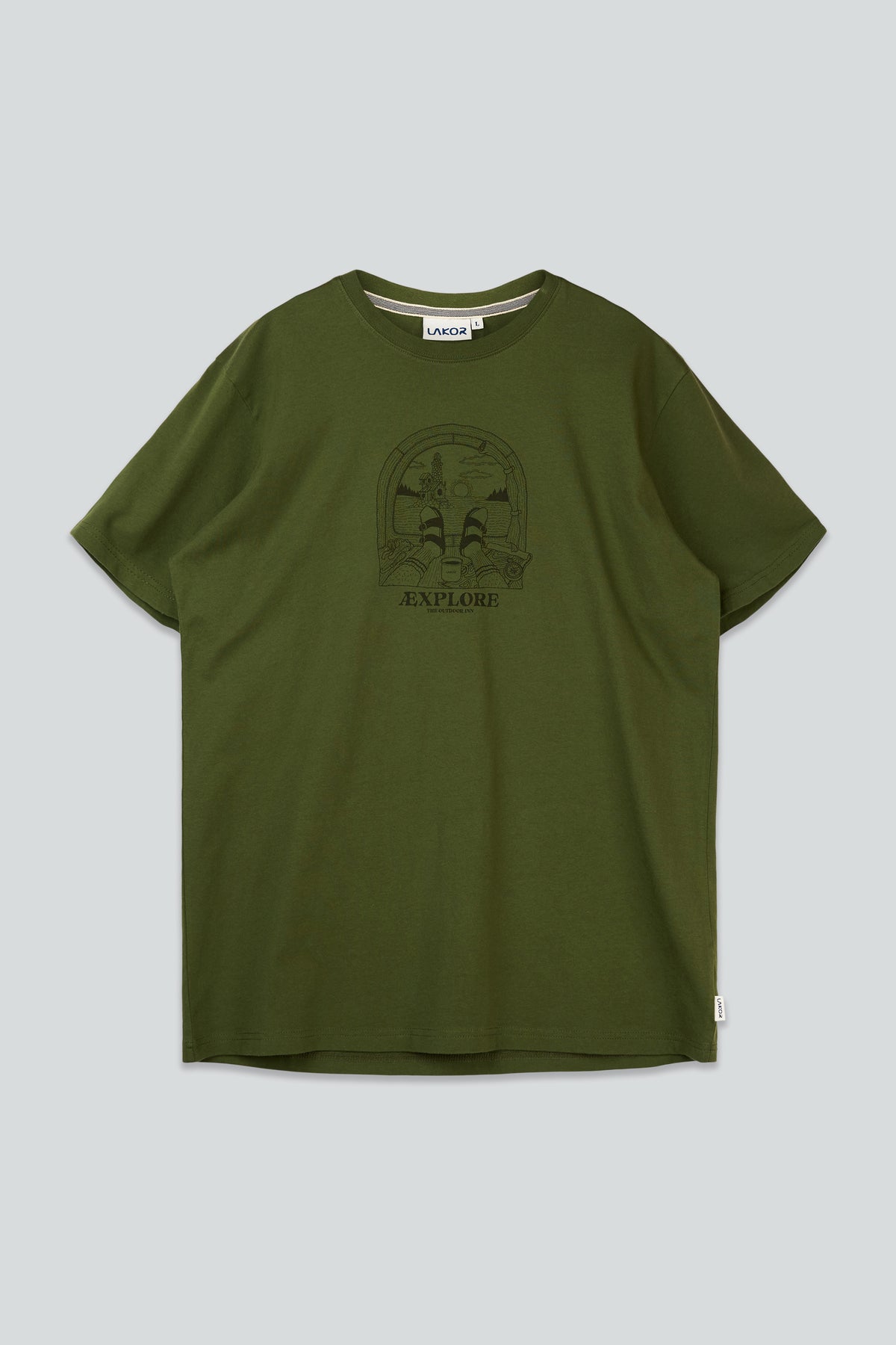 LAKOR Looking Out T-shirt T-Shirt Riffle Green