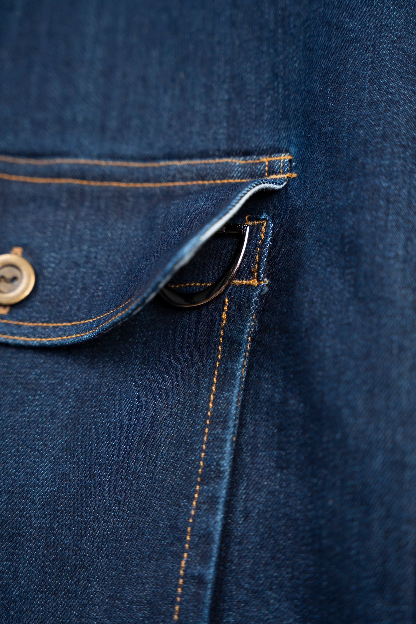 Marine Denim Jacket - Dark Blue