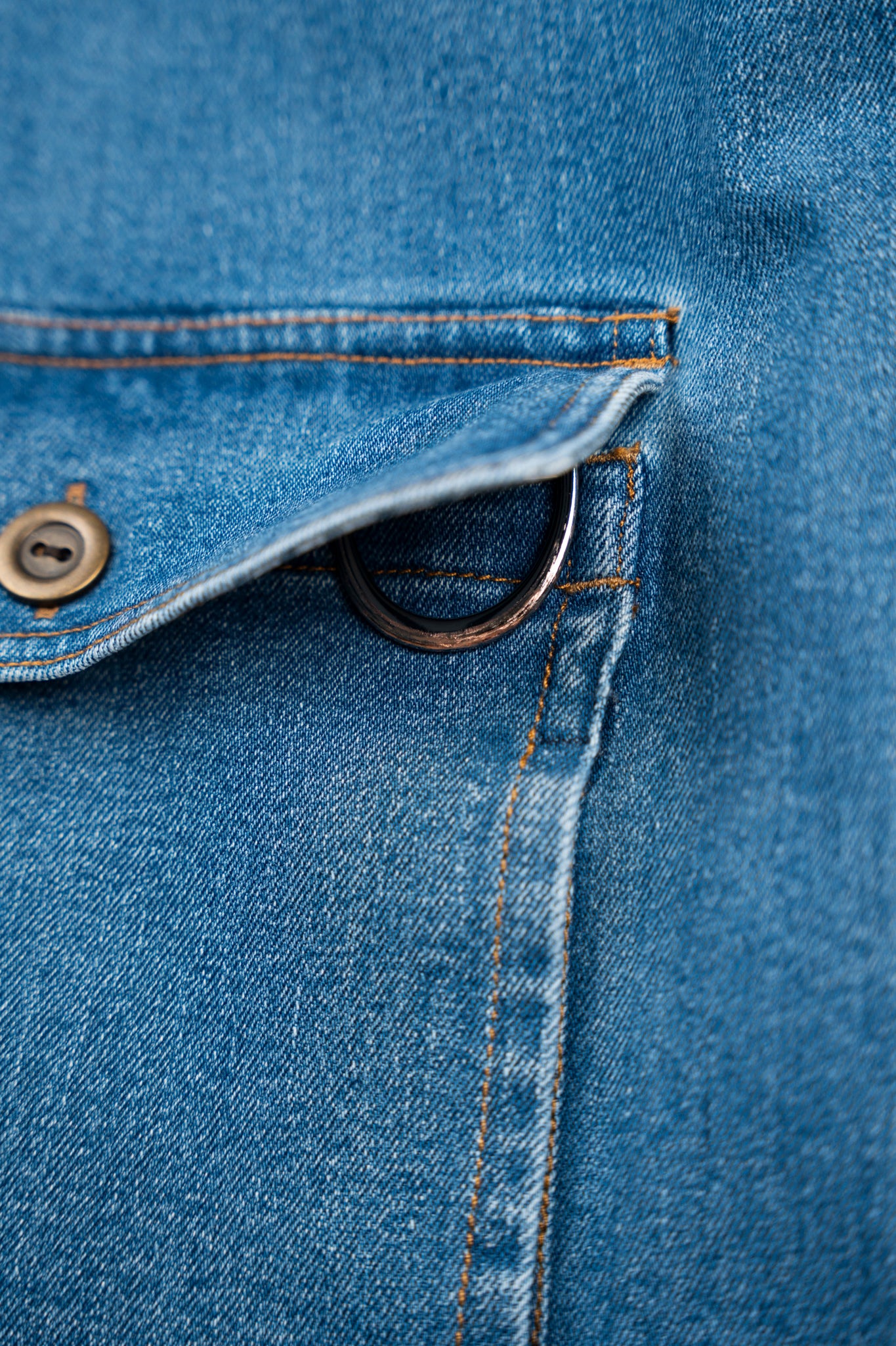 Marine Denim Jacket - Medium Blue