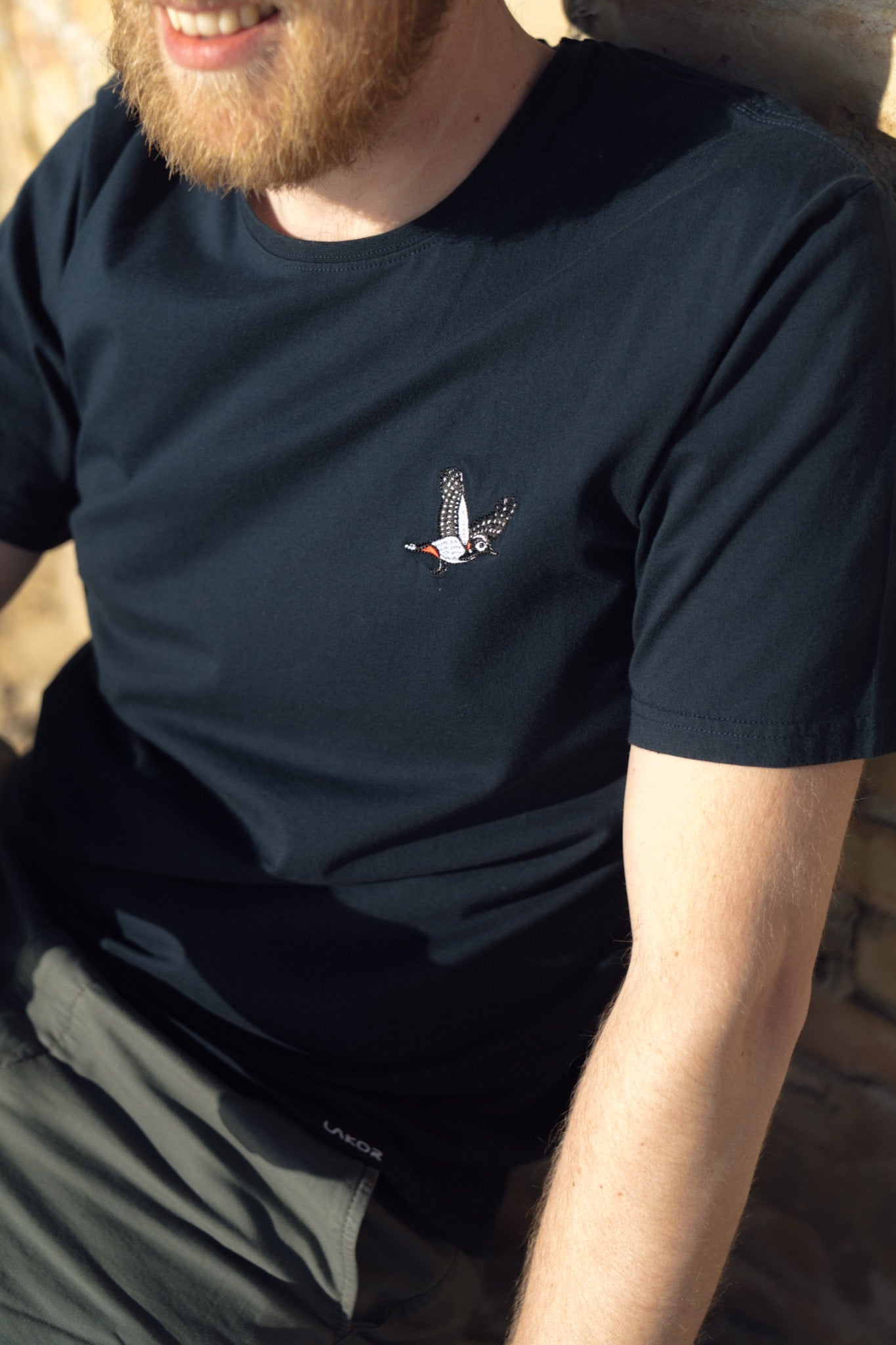 Mini Flying Woodpecker T-shirt - Blueberry