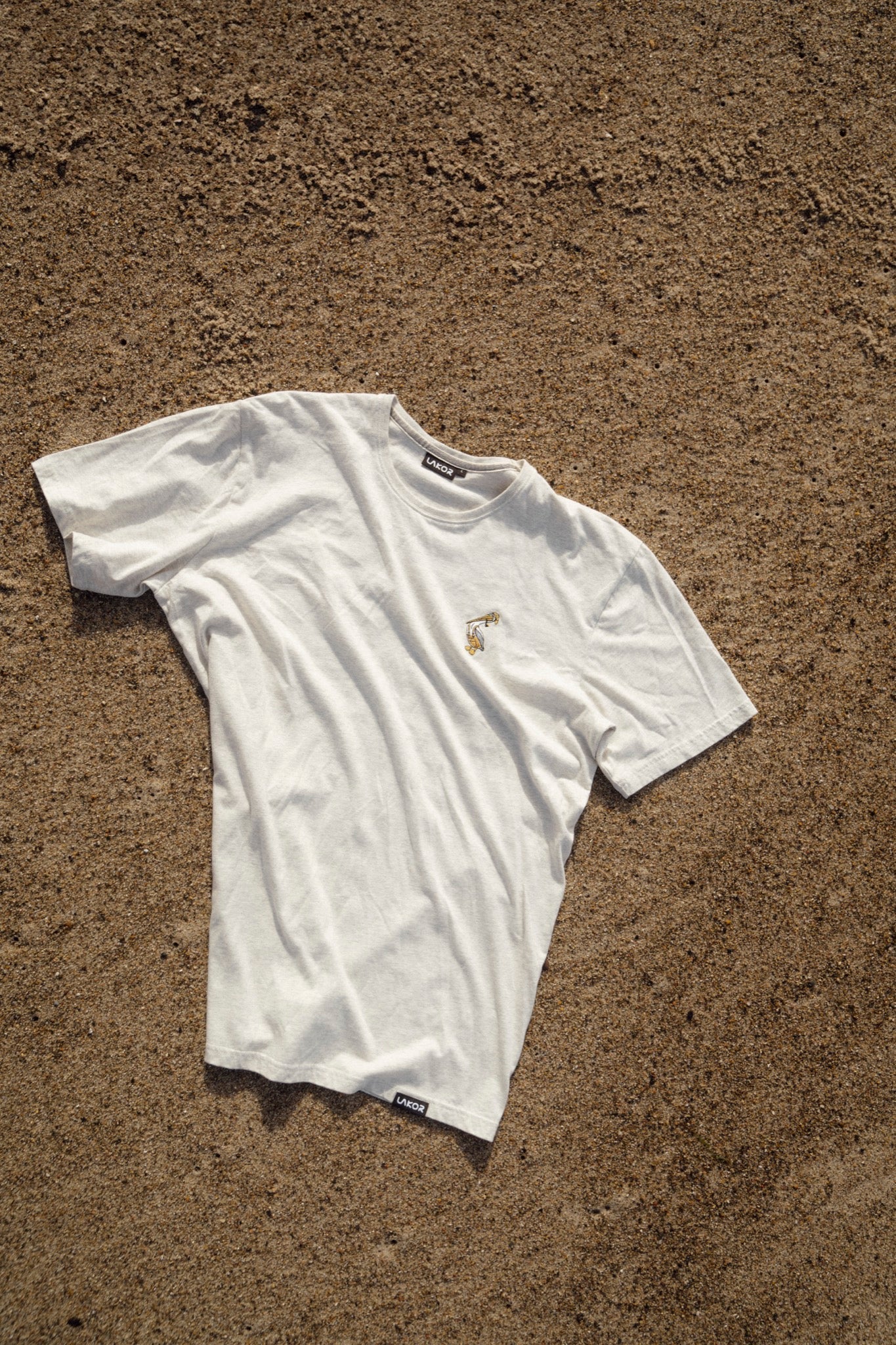 LAKOR Mini Pier Pelican T-shirt T-Shirt Oatmeal Melange