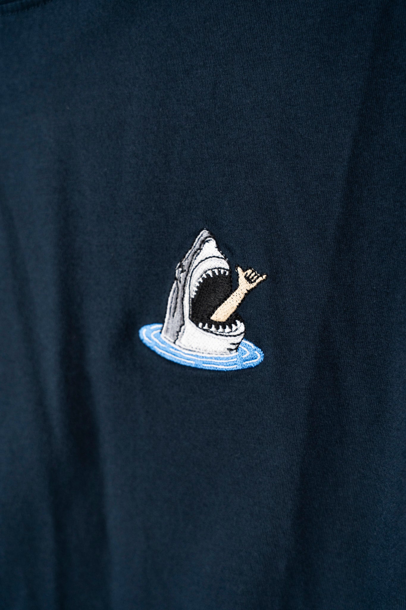 Mini Shark Shaka T-shirt - Blueberry