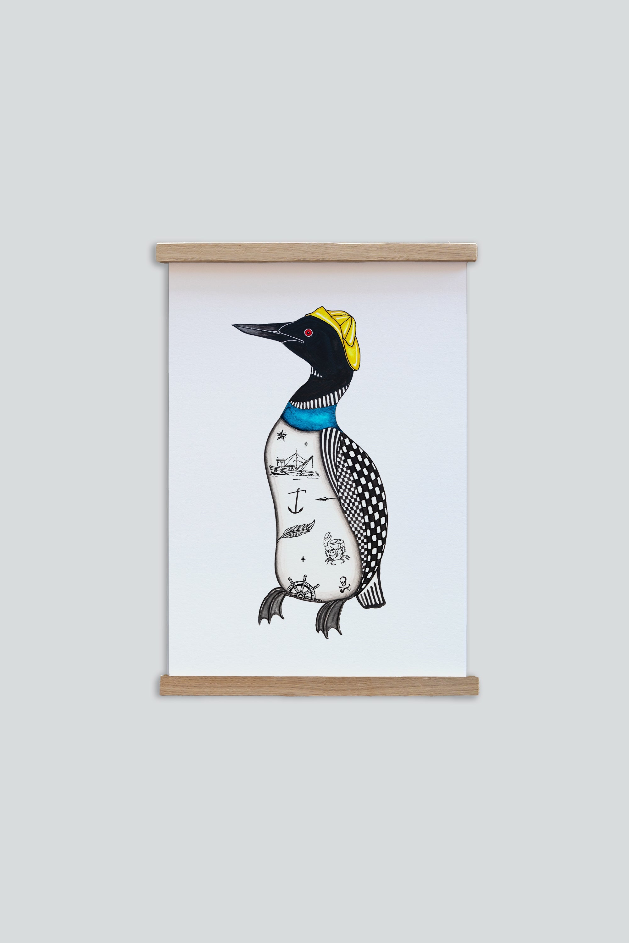 LAKOR Northern Diver Plakat Poster White