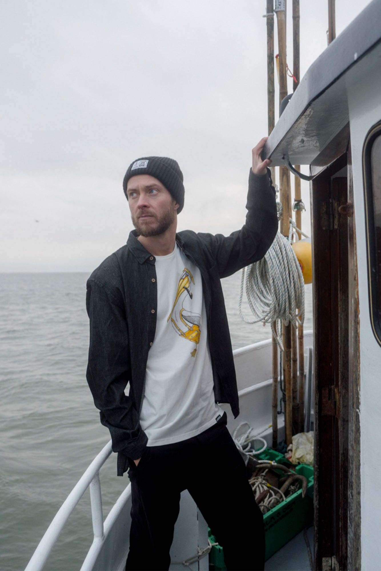 Organic Denim Shirt (Black)