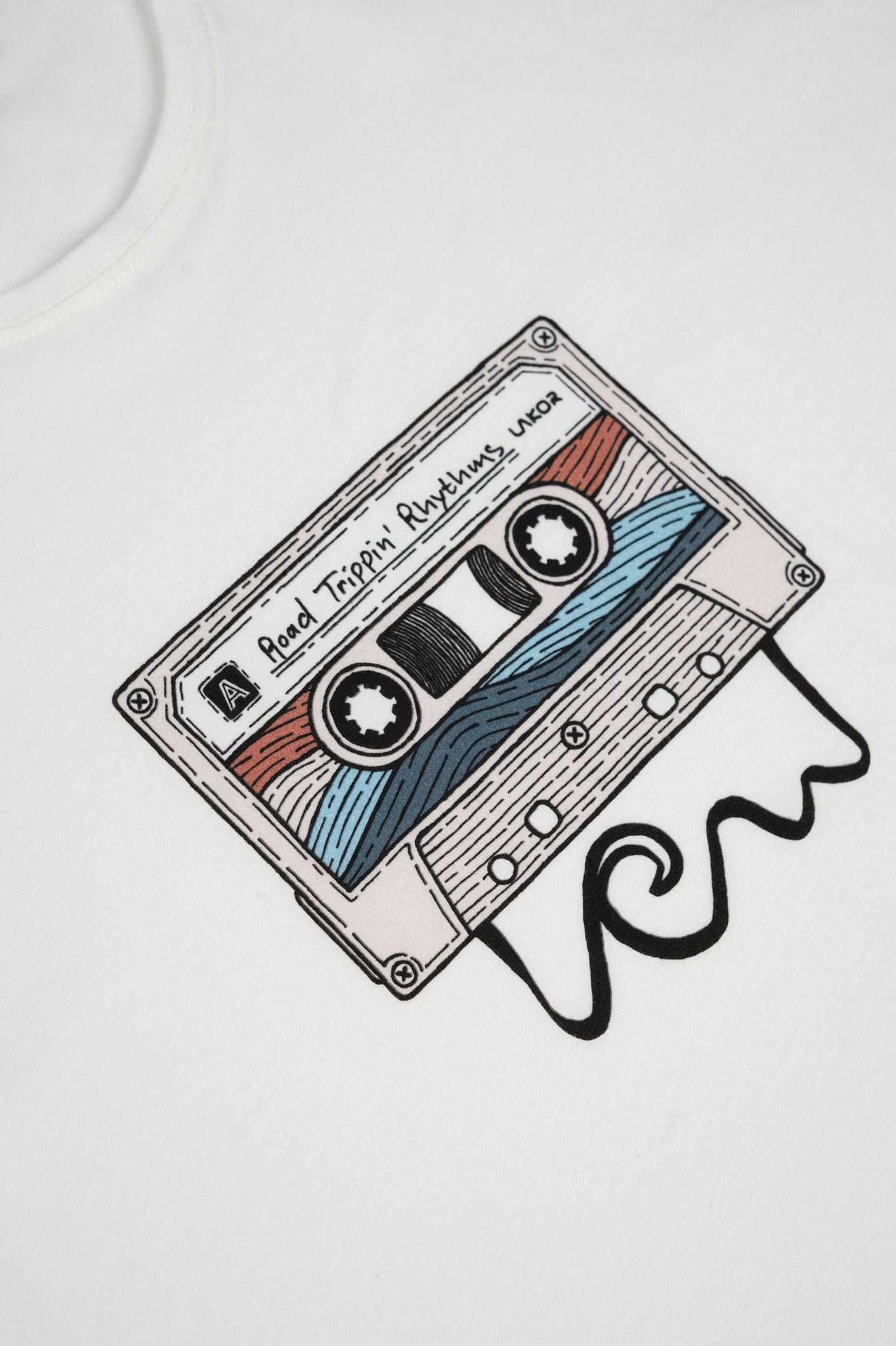 LAKOR Road Trippin' Rhythms T-shirt T-Shirt Star White