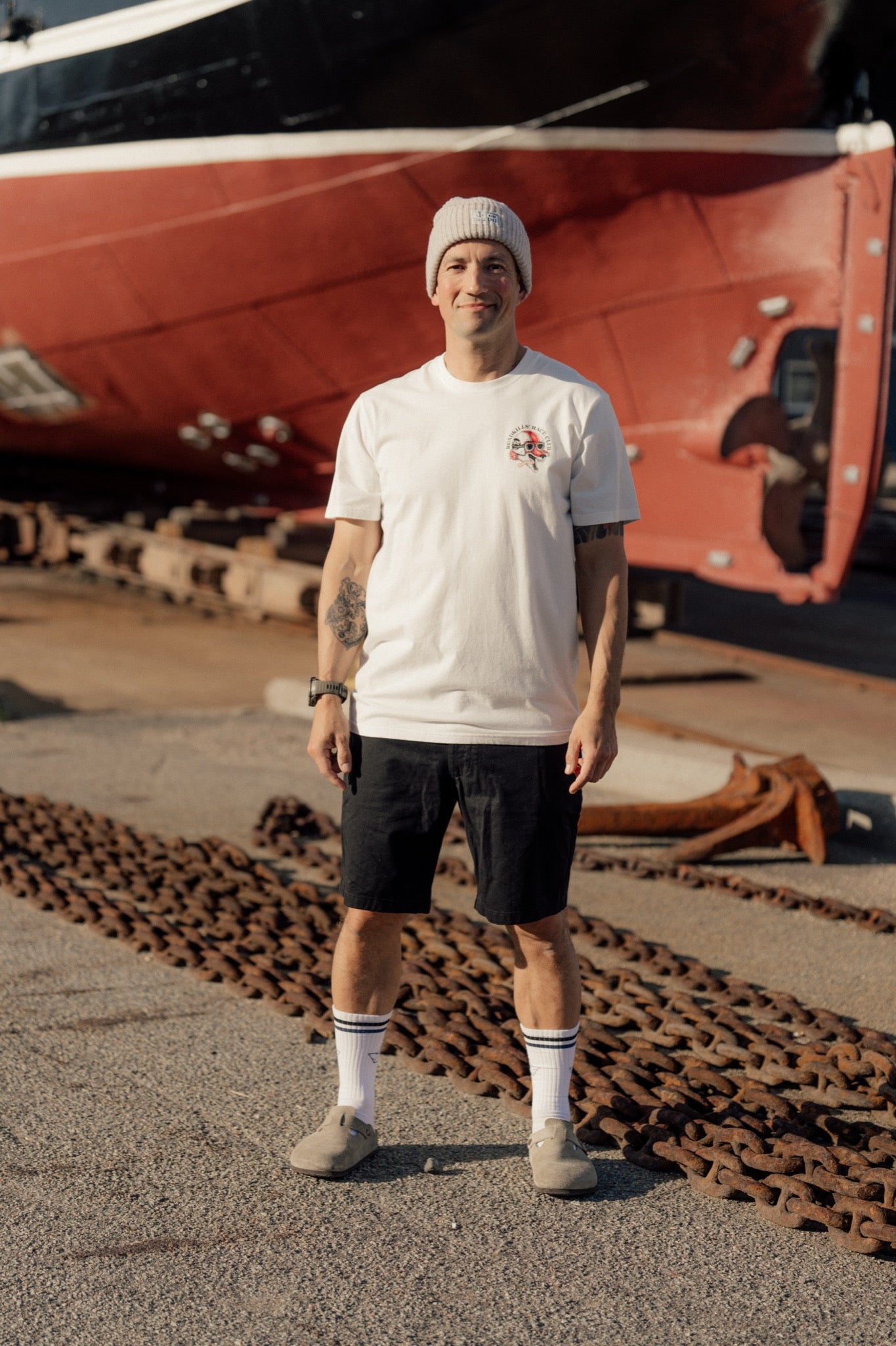 LAKOR Roadkills' Race Club Back T-shirt T-Shirt Star White