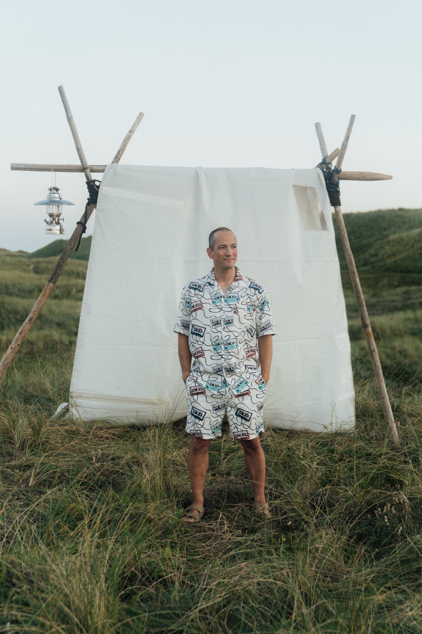 Roadtrip Mixtape Short Sleeve Shirt (Star White)