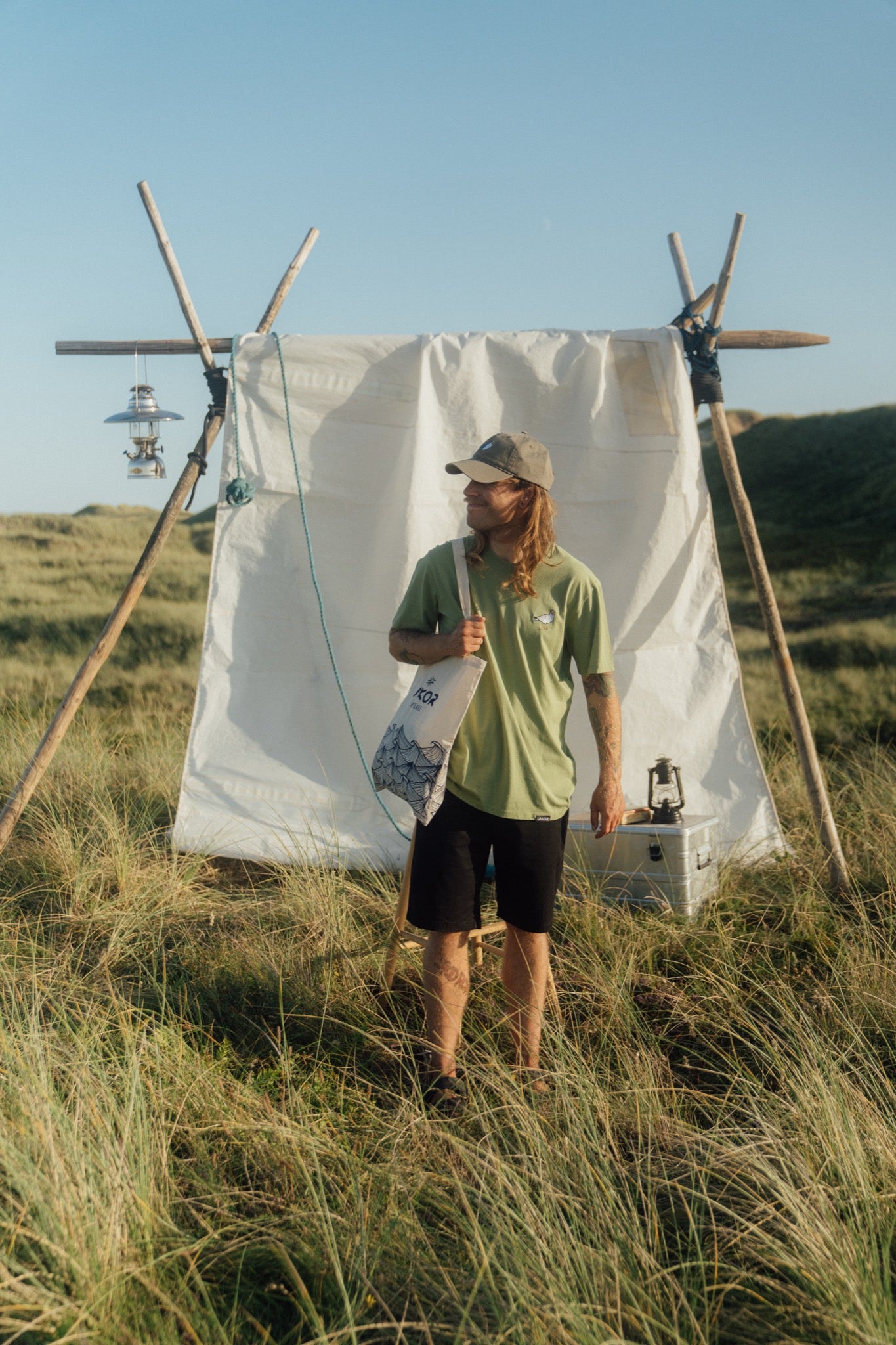 Mini Sunglass Seagull T-shirt (Mosstone)