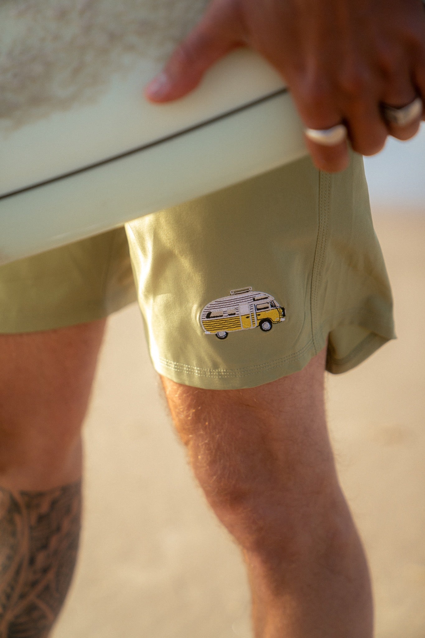 Sun Camper Swim Shorts (Mosstone)