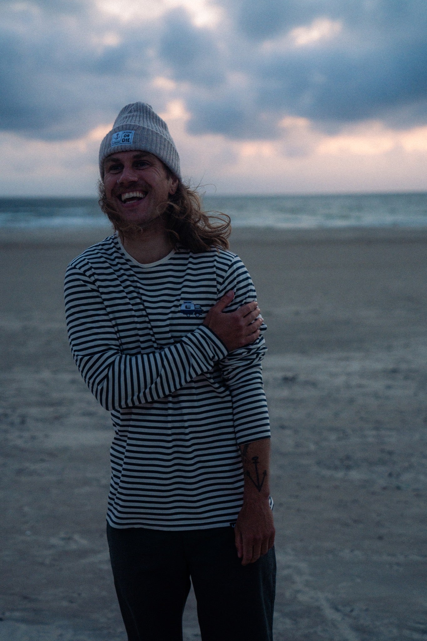 Ahoy! Mini Ocean Camper T-shirt (Blueberry/Star White)