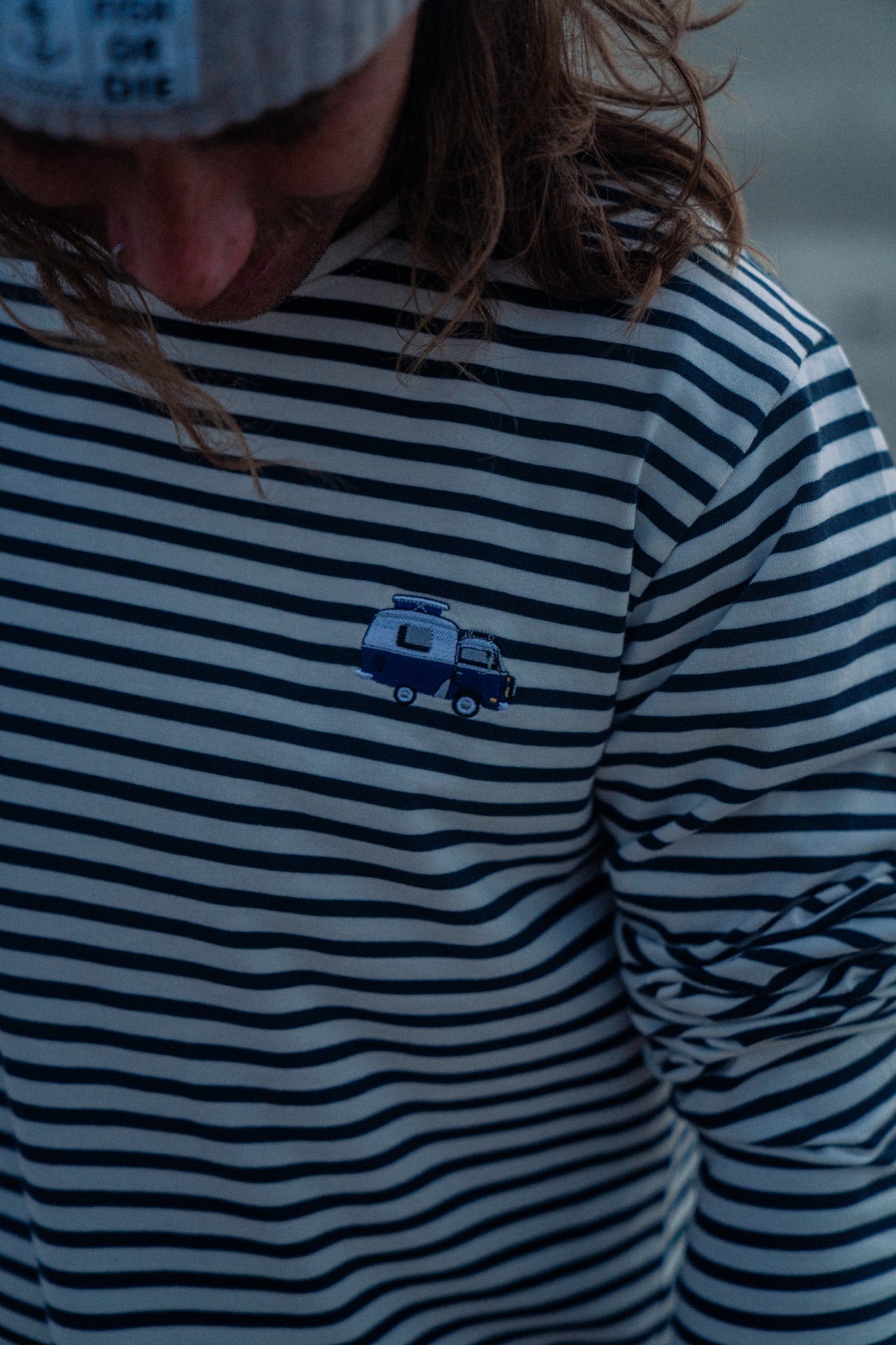 Ahoy! Mini Ocean Camper T-shirt (Blueberry/Star White)