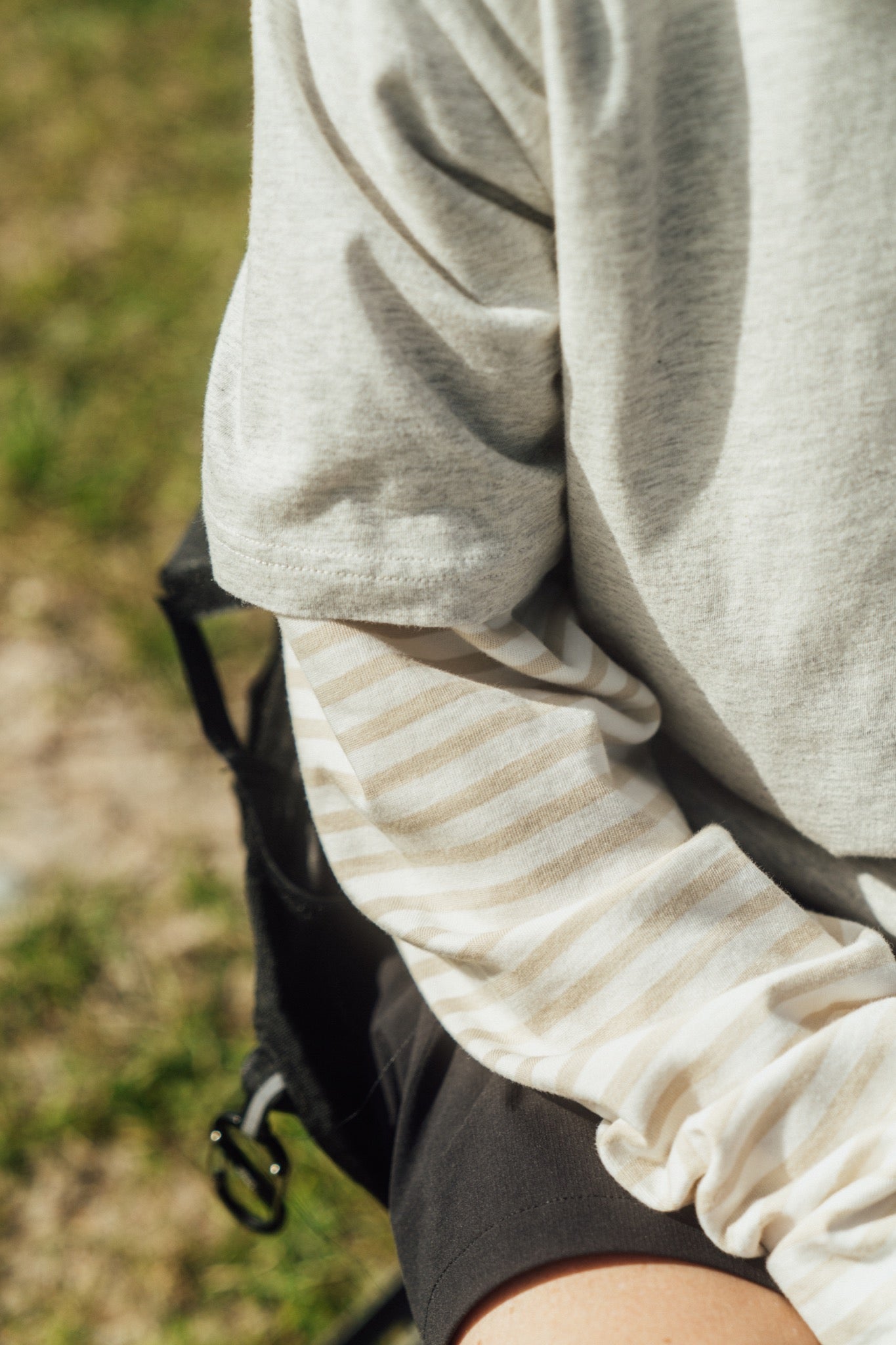 Ahoy! Mini Forest Camper T-shirt (Oatmeal Melange/Star White)