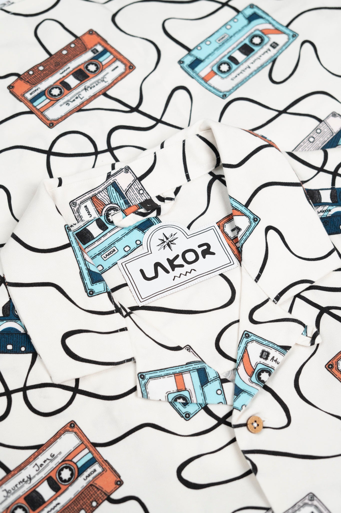 Roadtrip Mixtape Short Sleeve Shirt (Star White)